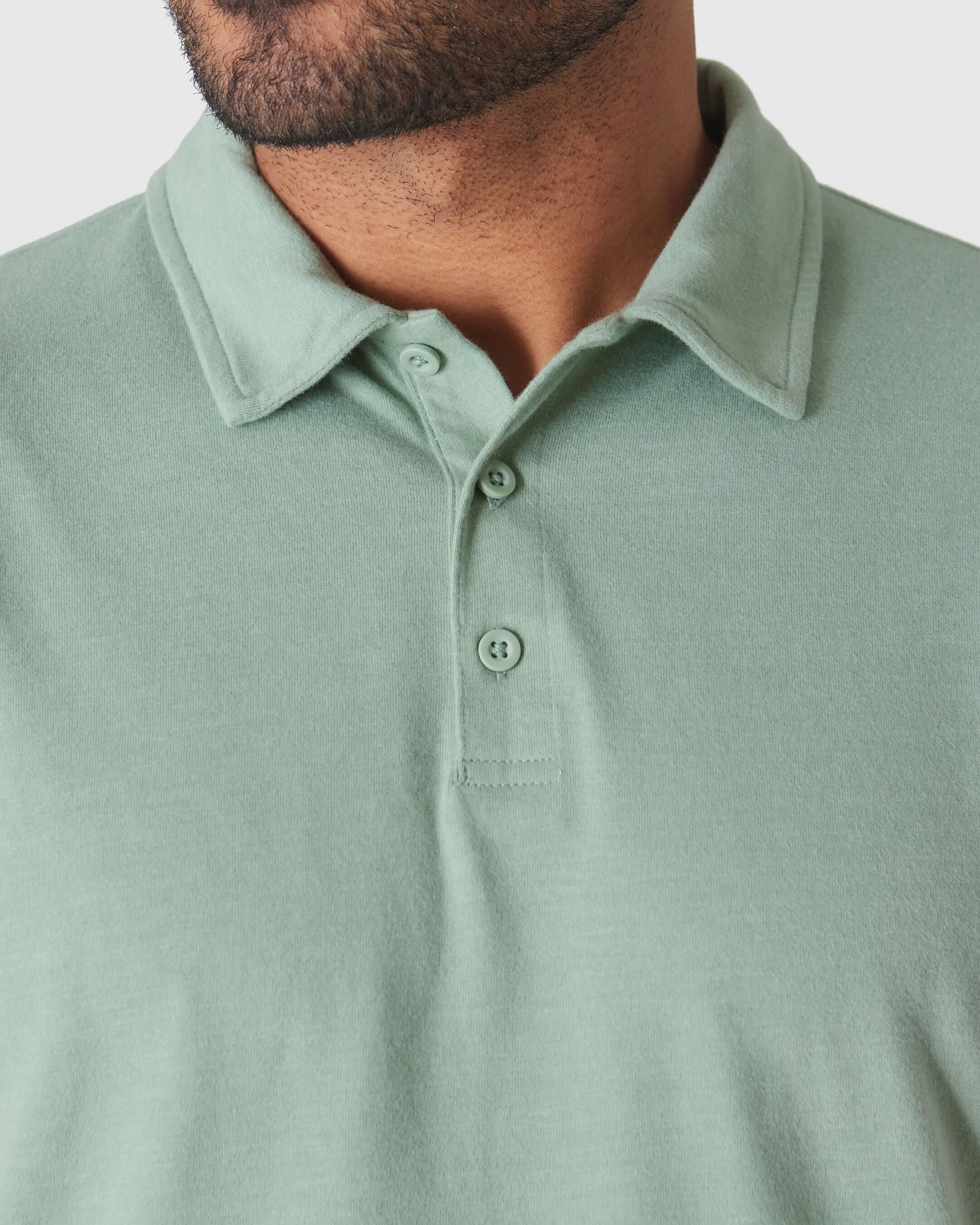 Heather Slate Green Classic Polo - Image 4