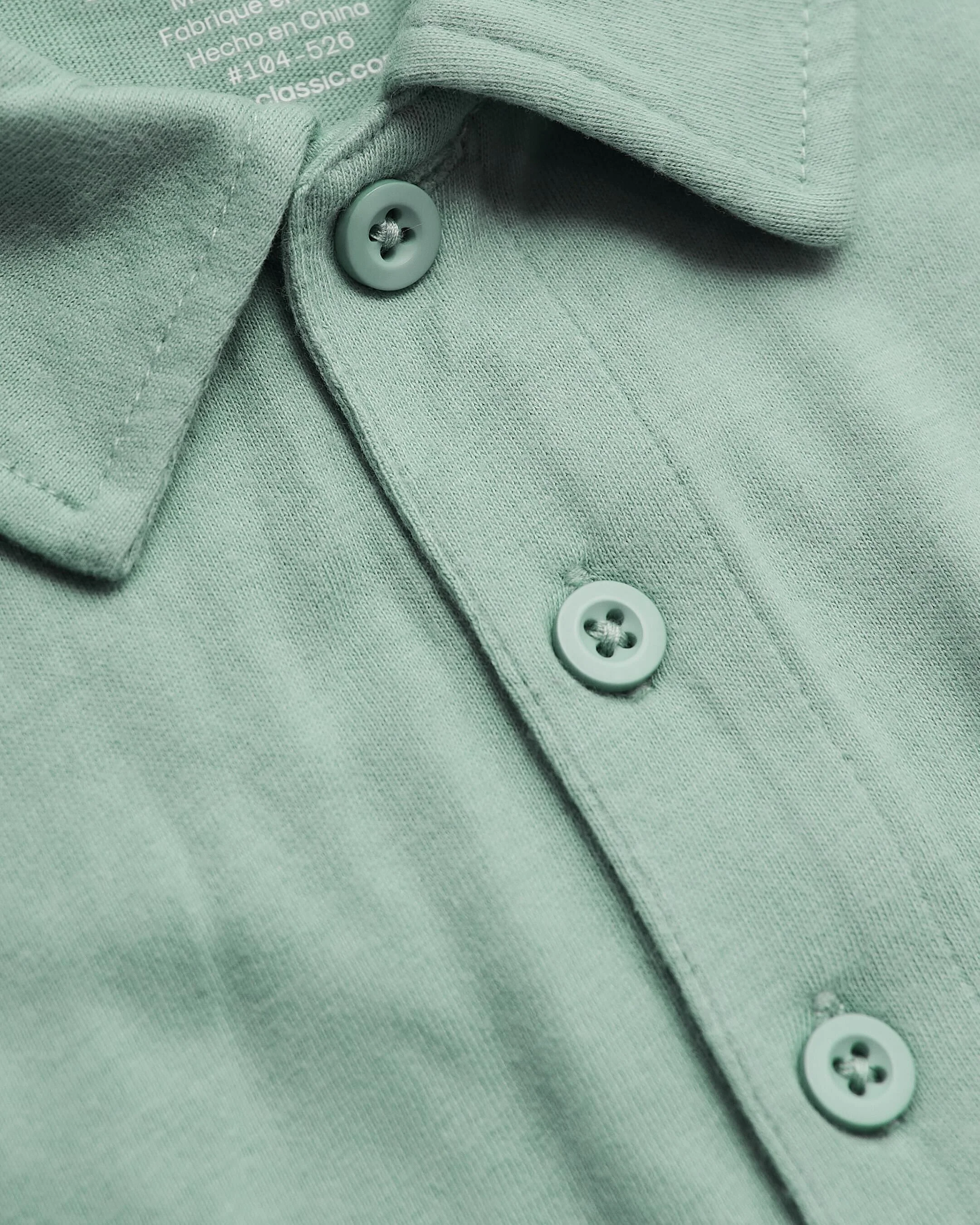 Heather Slate Green Classic Polo - Image 6