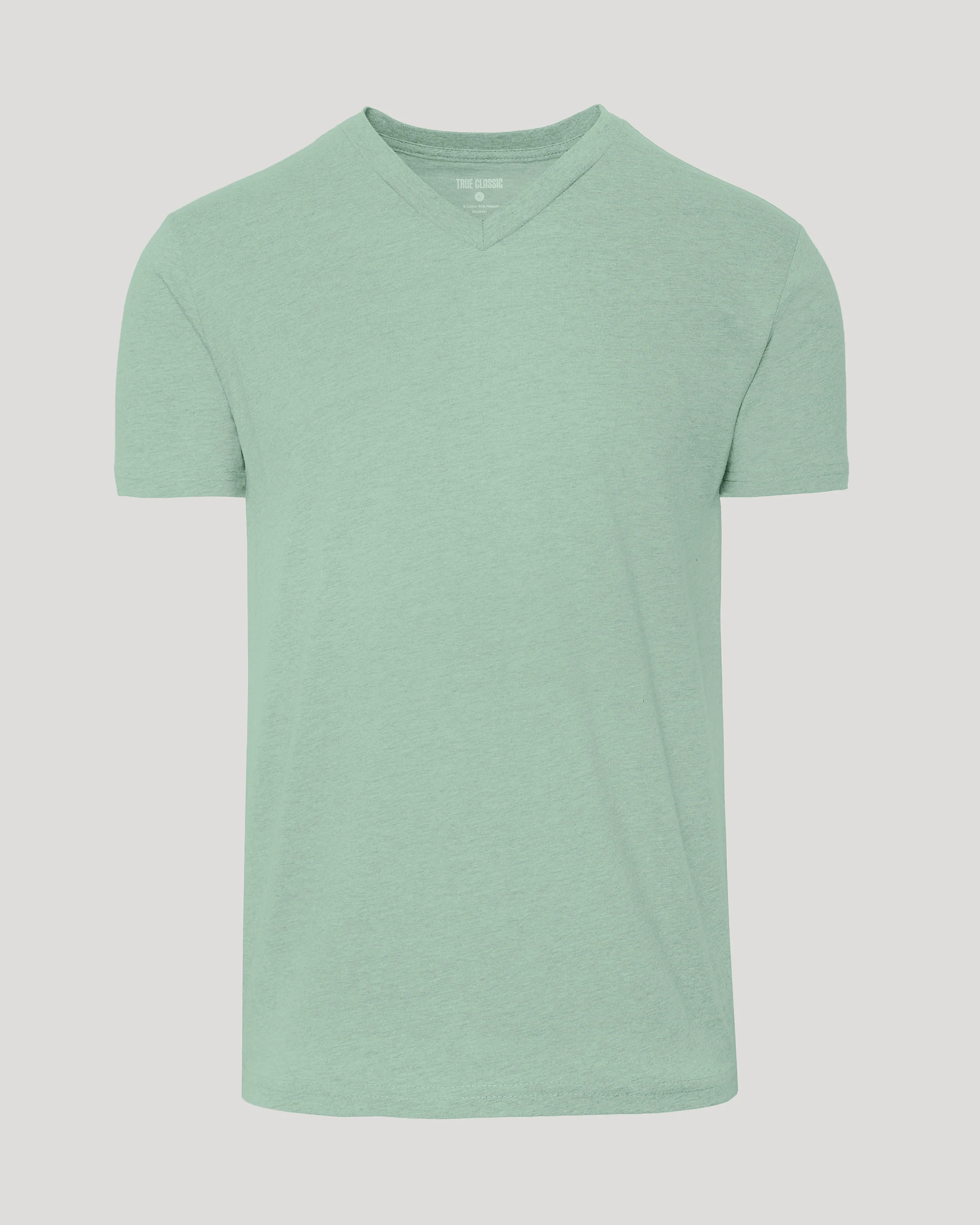 Heather Slate Green Classic V-Neck - Image 2