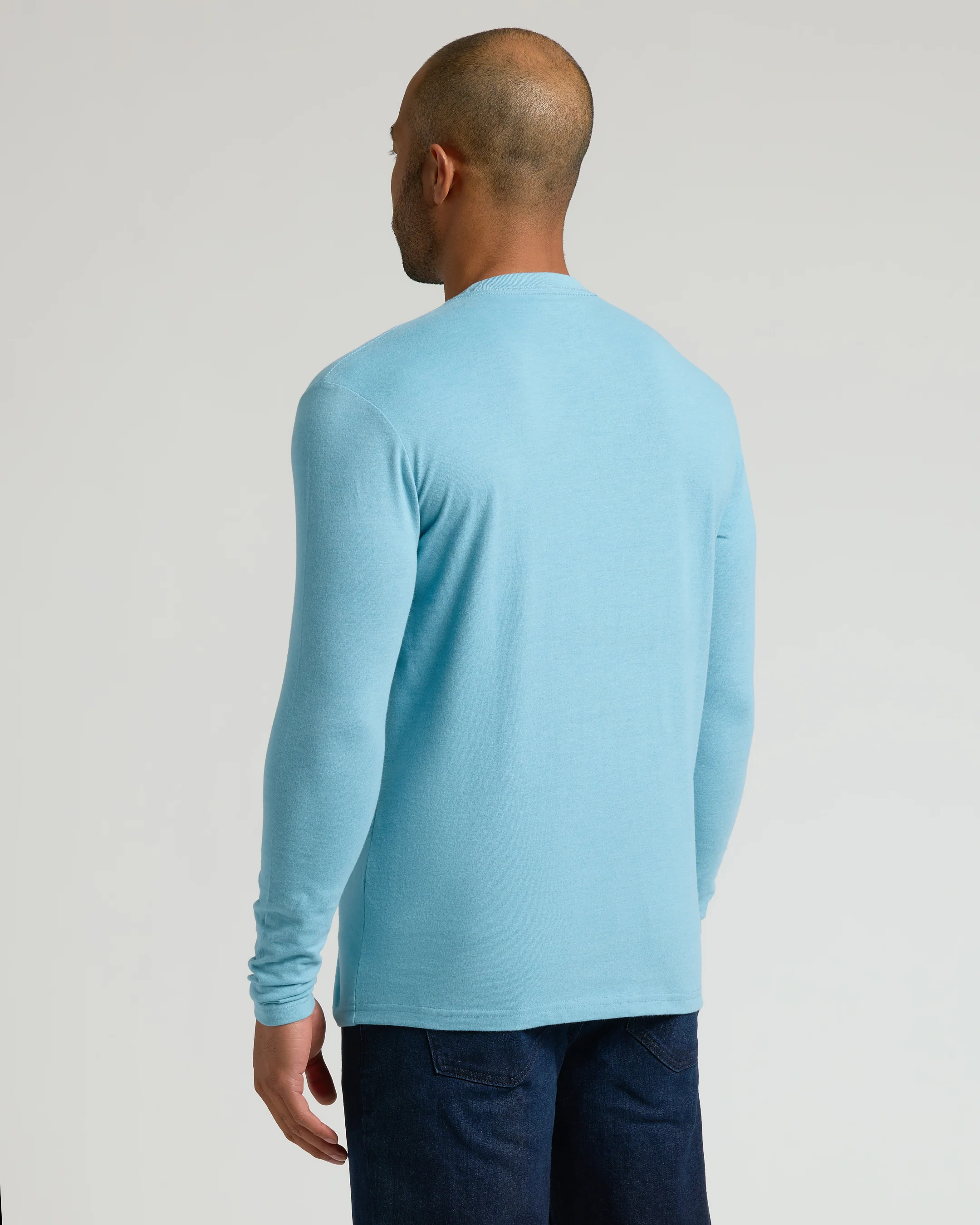 Heather Voyager Classic Long Sleeve Crew Neck - Image 3