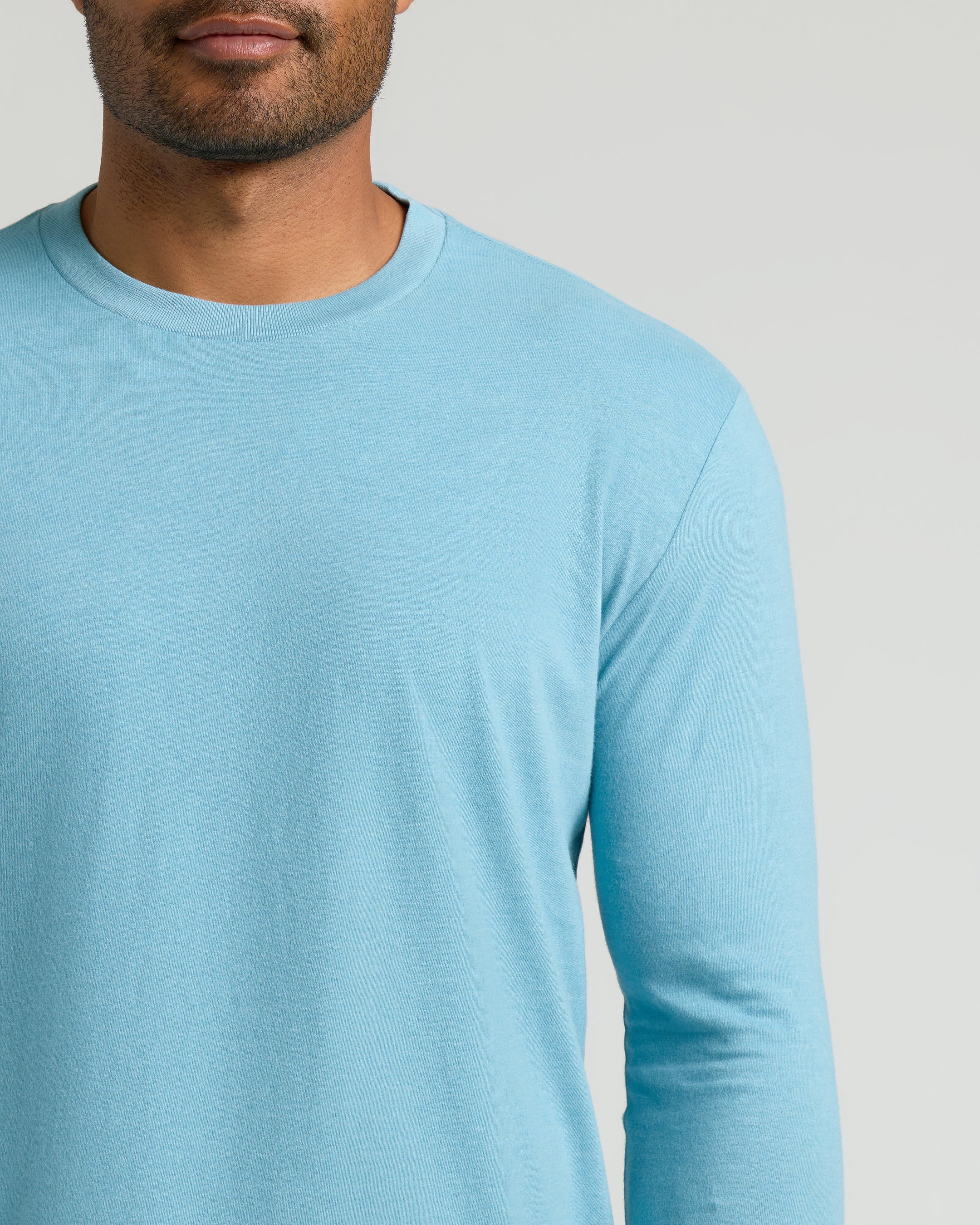 Heather Voyager Classic Long Sleeve Crew Neck - Image 5