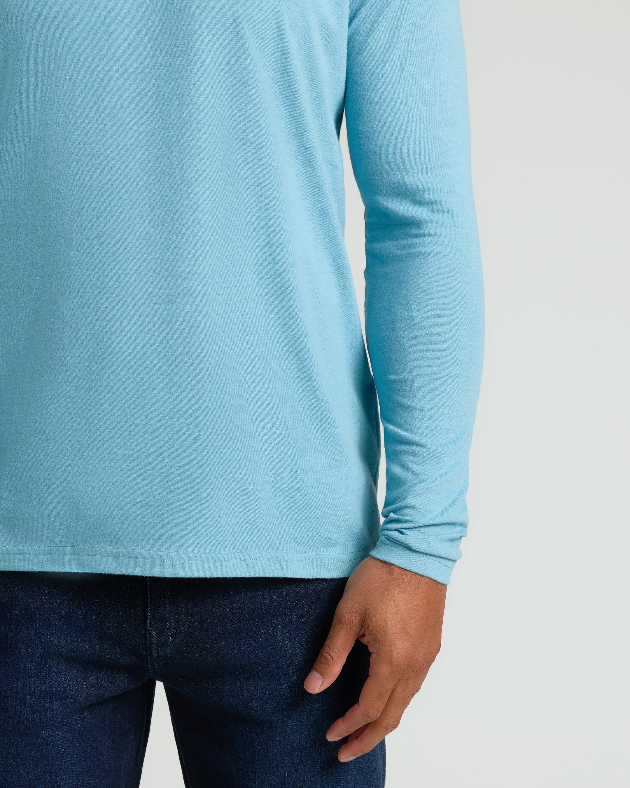 Heather Voyager Classic Long Sleeve Crew Neck - Image 6