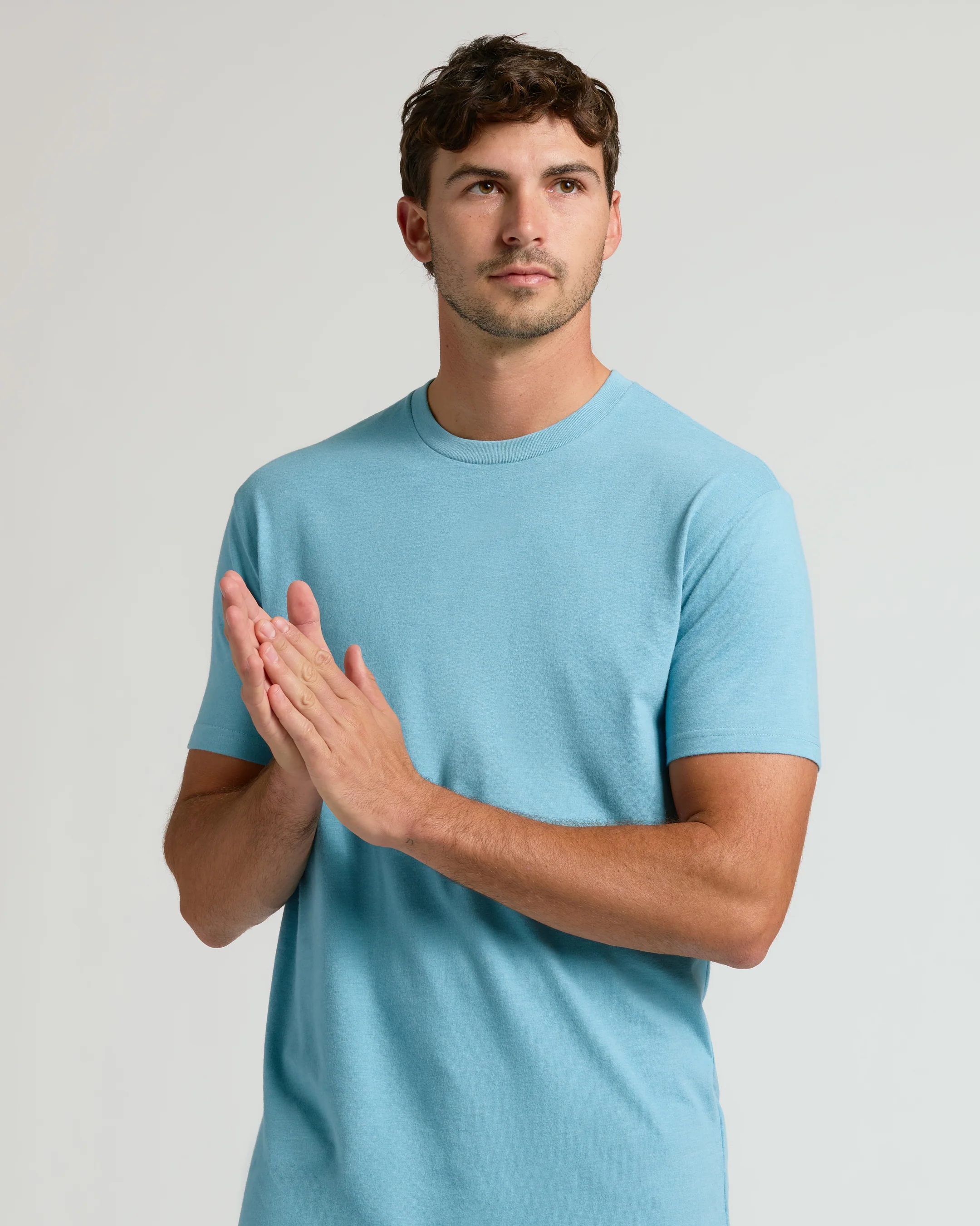 Heather Voyager Short Sleeve Tall Crew - Image 4