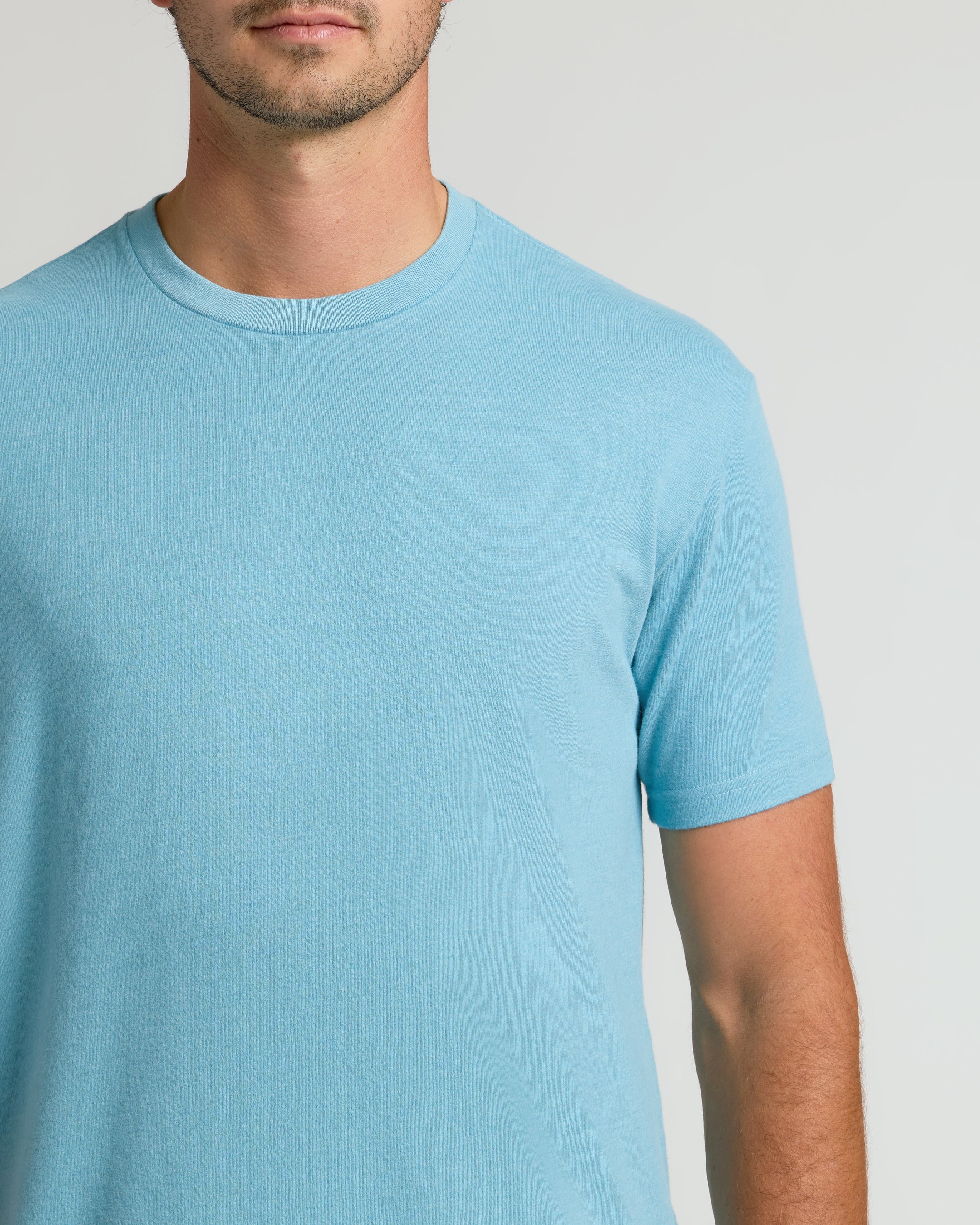 Heather Voyager Short Sleeve Tall Crew - Image 5