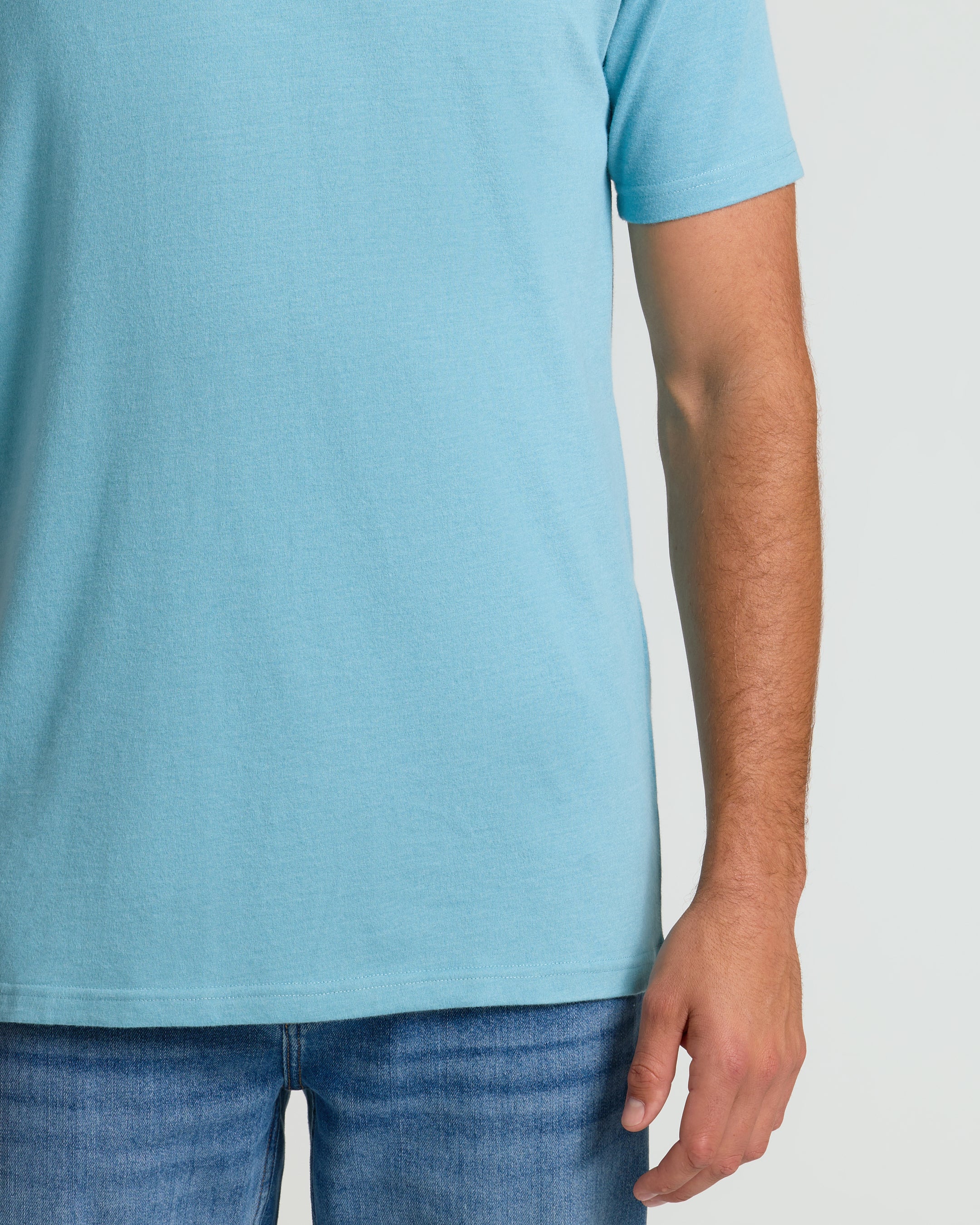 Heather Voyager Short Sleeve Tall Crew - Image 6