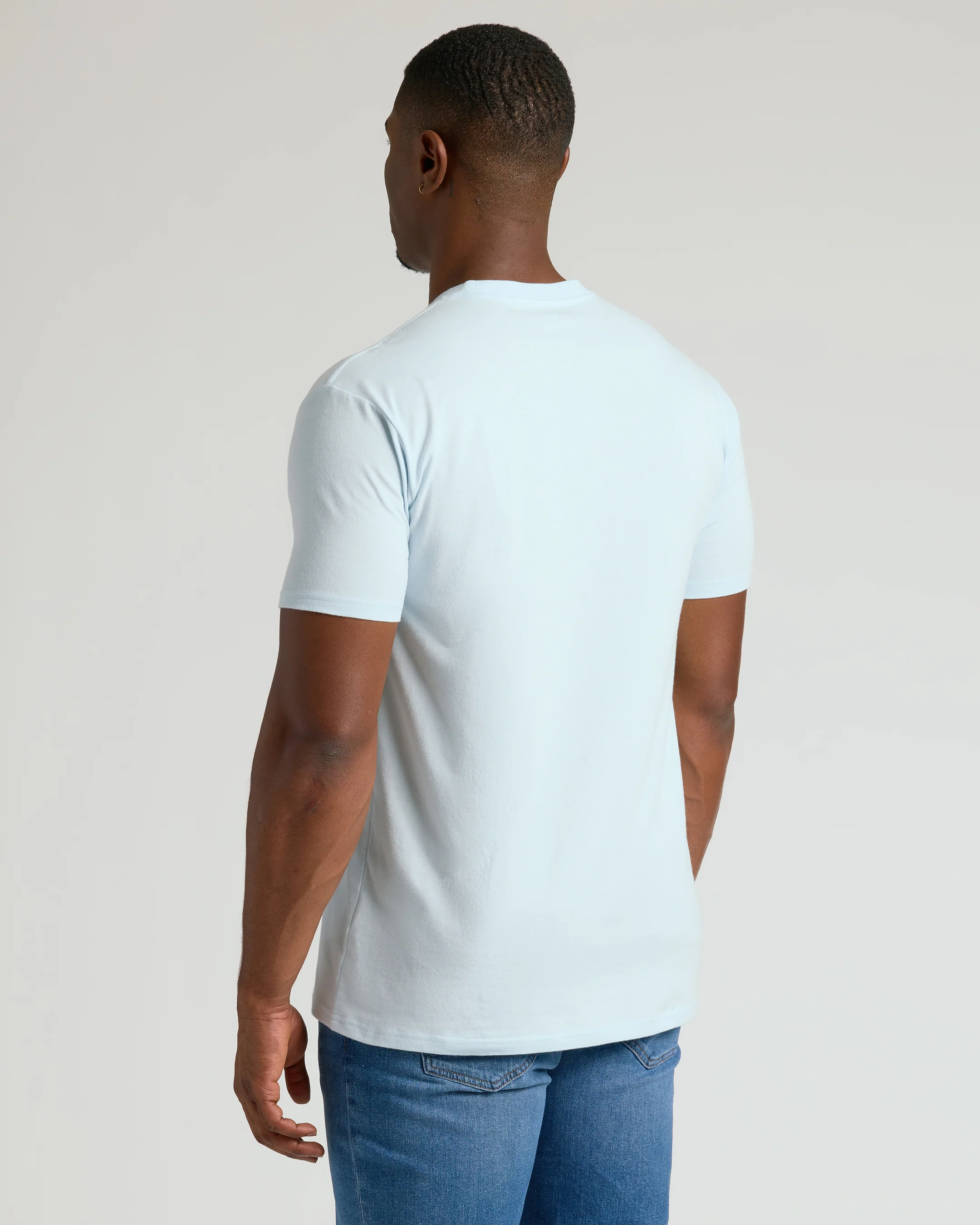 Icicle Tall Straight Hem Crew Neck T-Shirt - Image 3