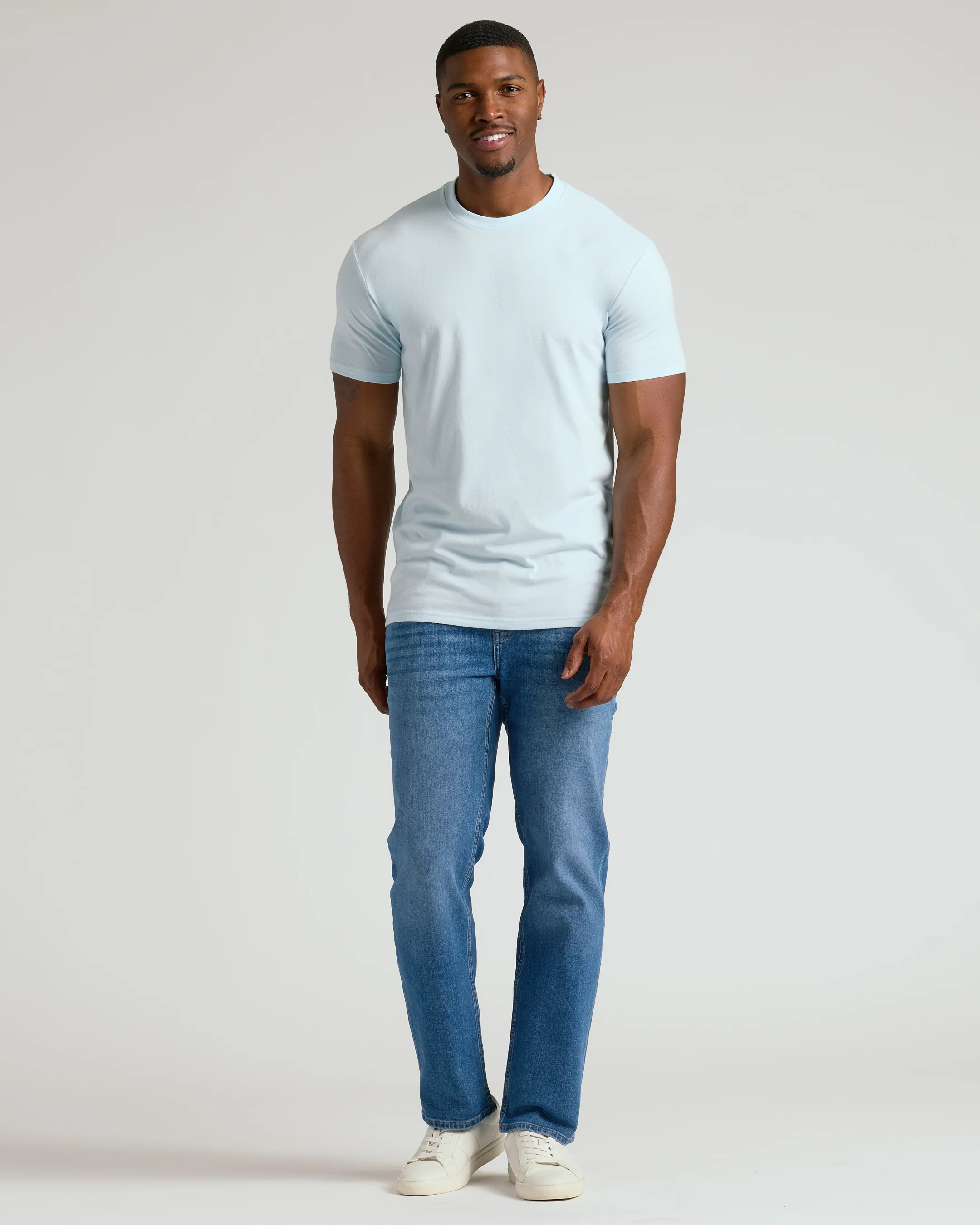 Icicle Tall Straight Hem Crew Neck T-Shirt - Image 7