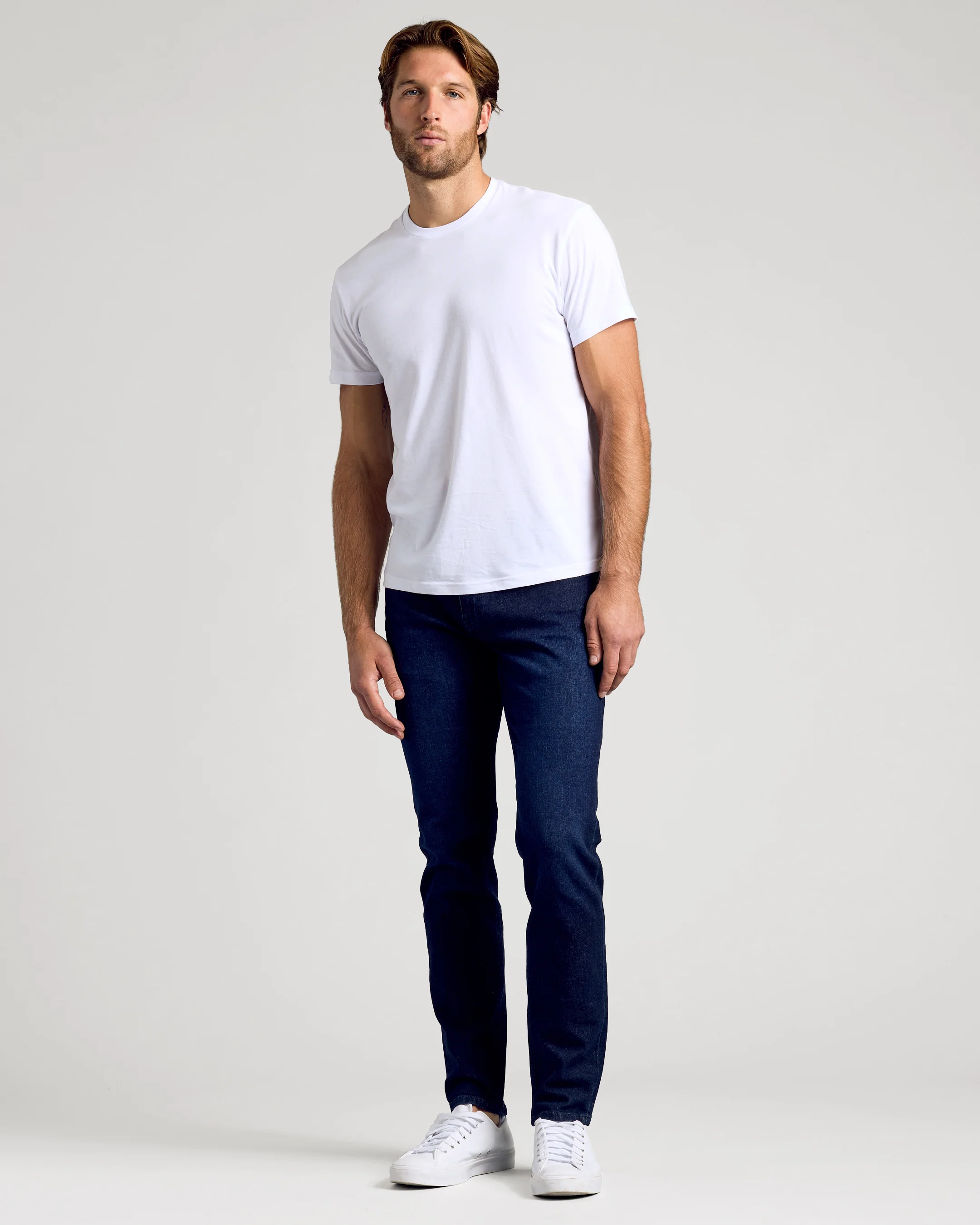 Indigo Rinse Slim Authentic Denim Jeans - Image 4