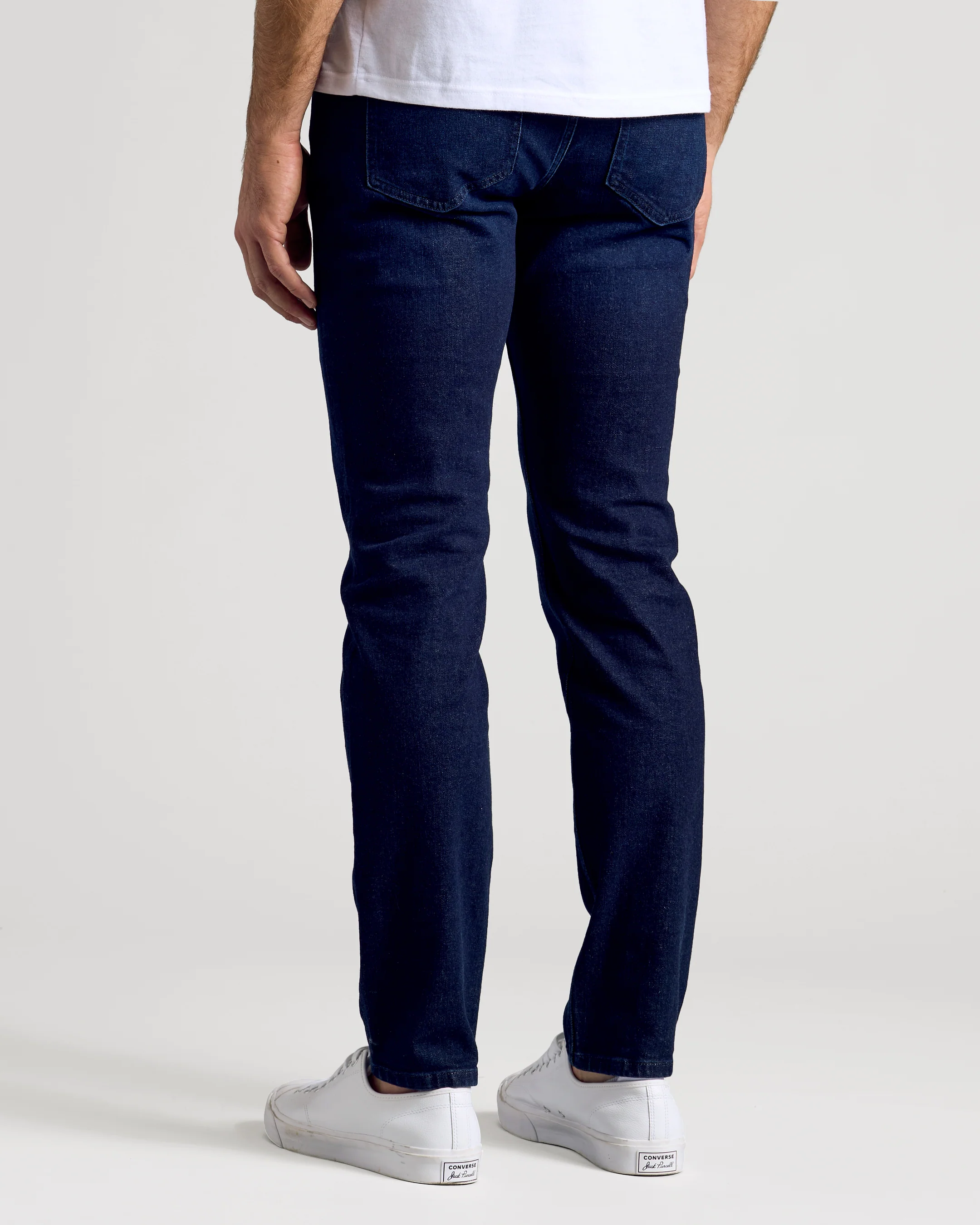 Indigo Rinse Slim Authentic Denim Jeans - Image 5