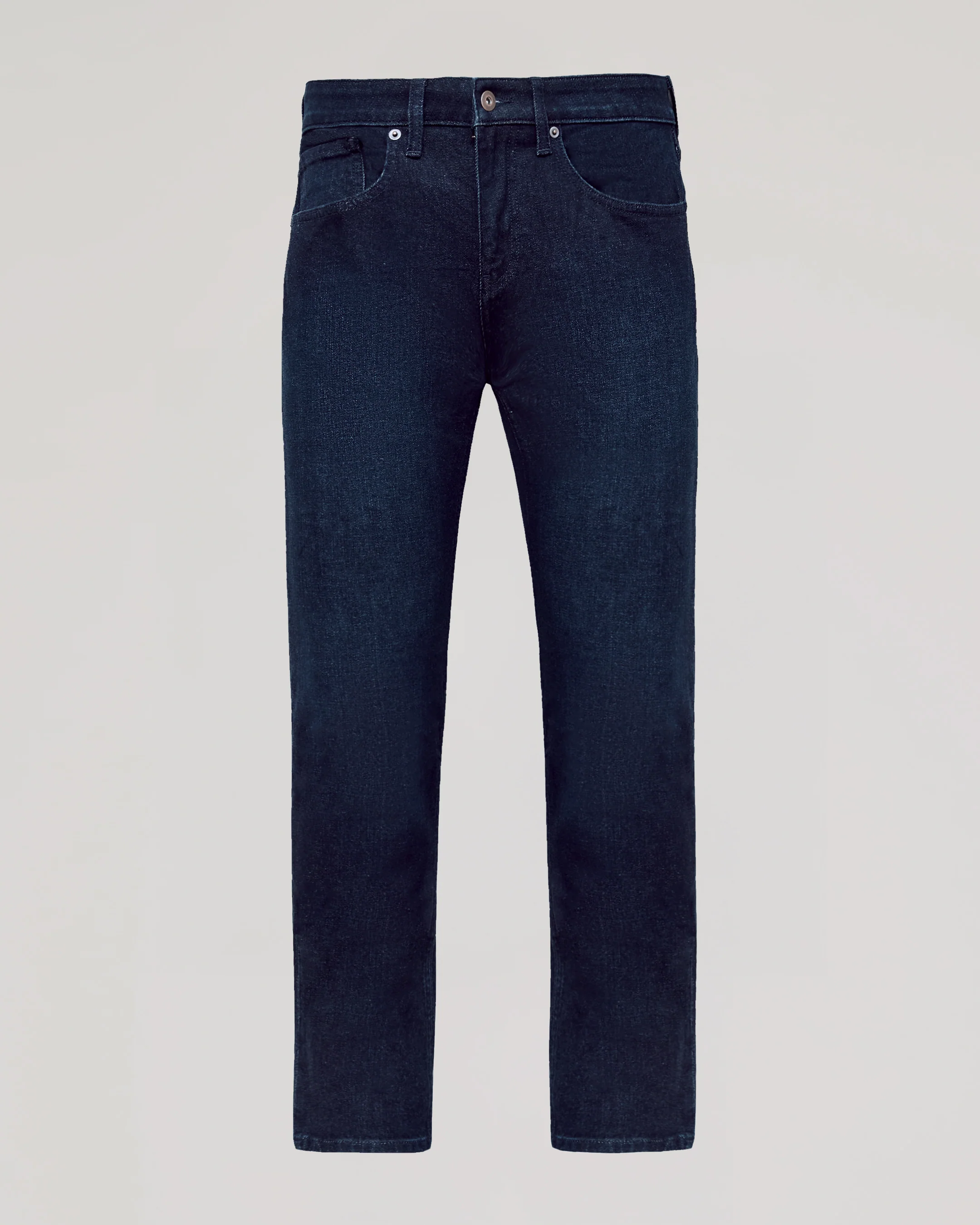 Indigo Rinse Straight Authentic Denim Jeans - Image 2