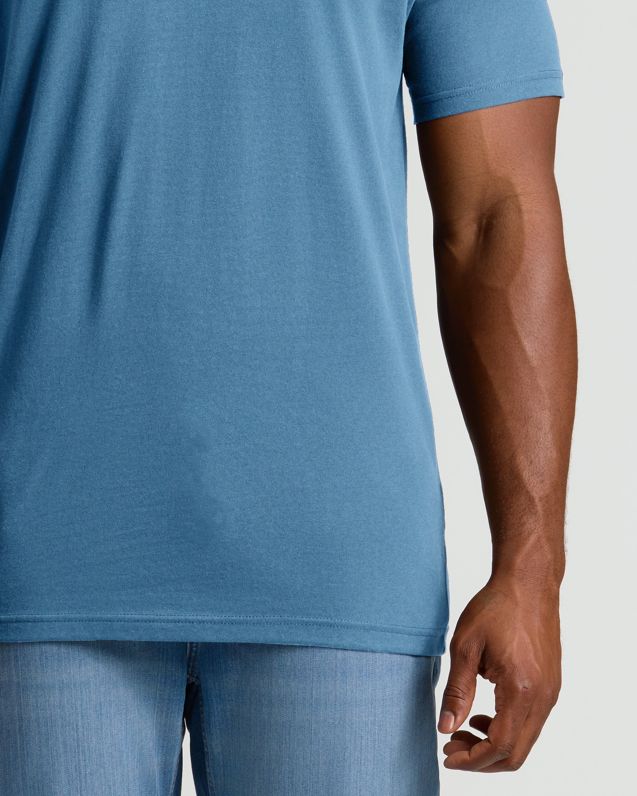 Indigo Tall Short Sleeve Classic V-Neck - Image 7