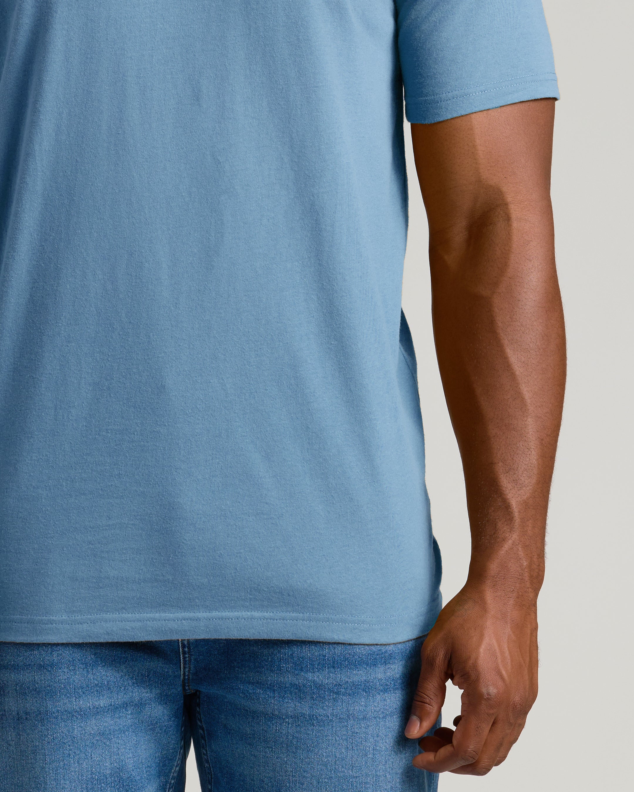 Indigo Tall Straight Hem Crew Neck T-Shirt - Image 5
