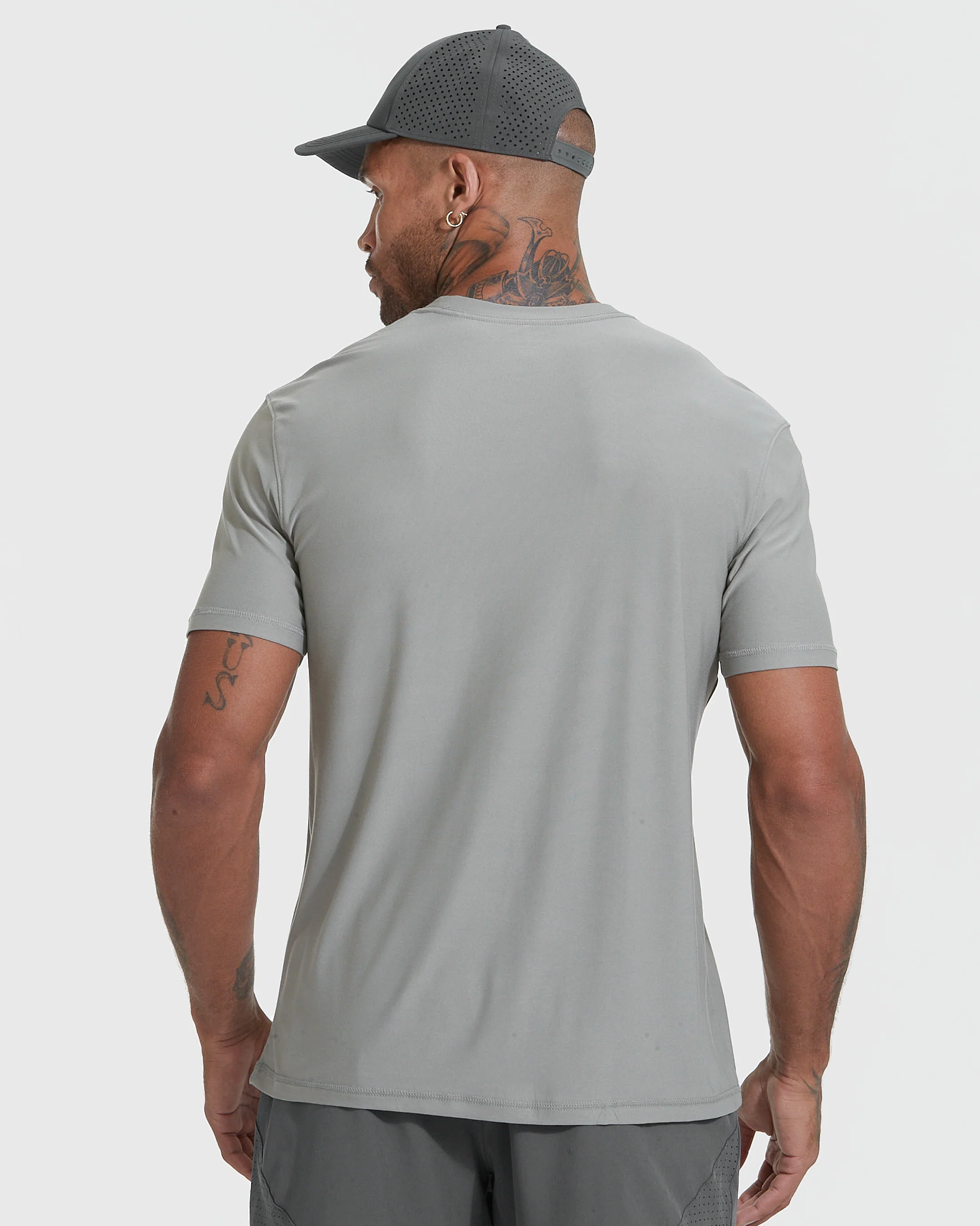 Iron Gray Active Crew Neck Tee - Image 4