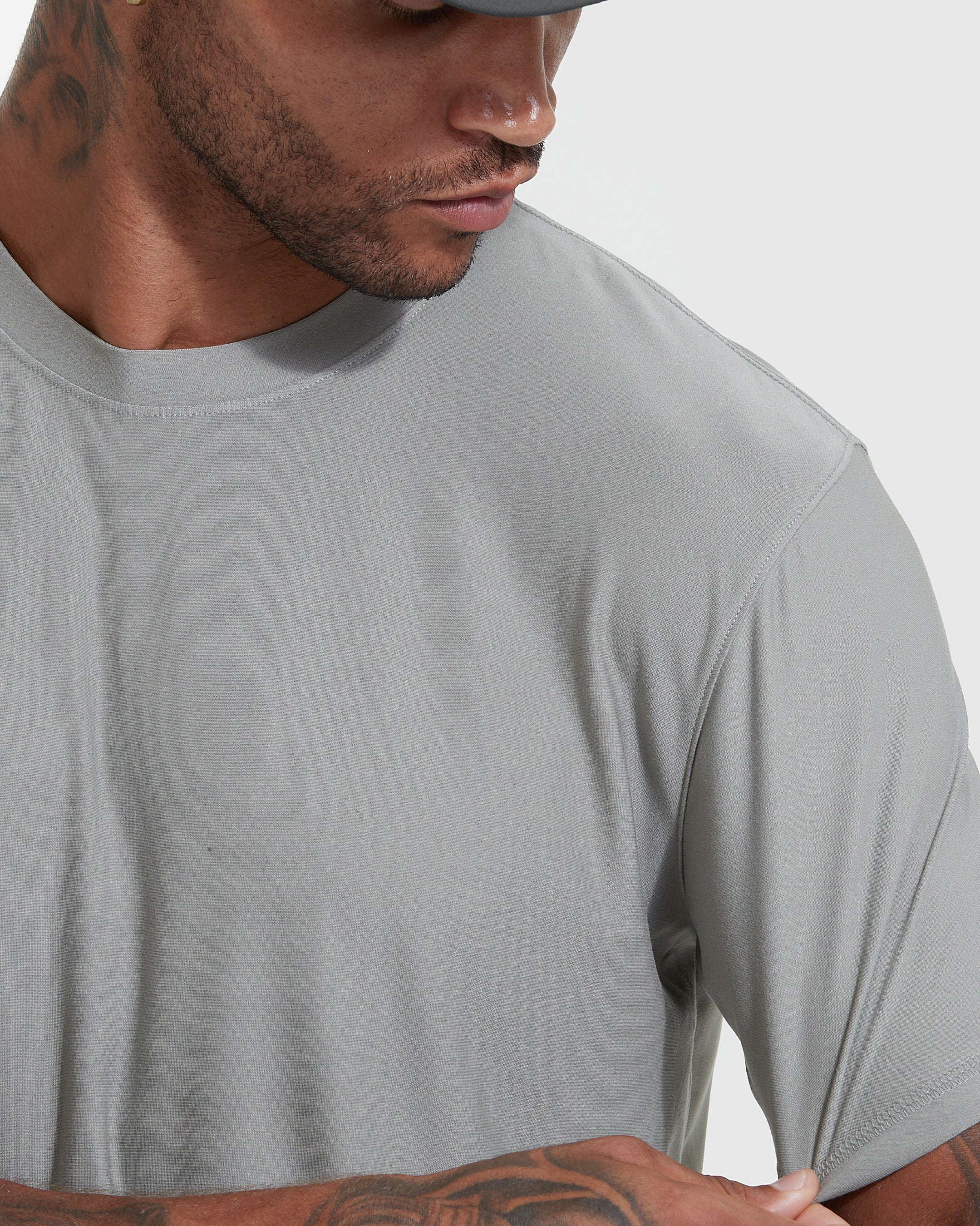 Iron Gray Active Crew Neck Tee - Image 5