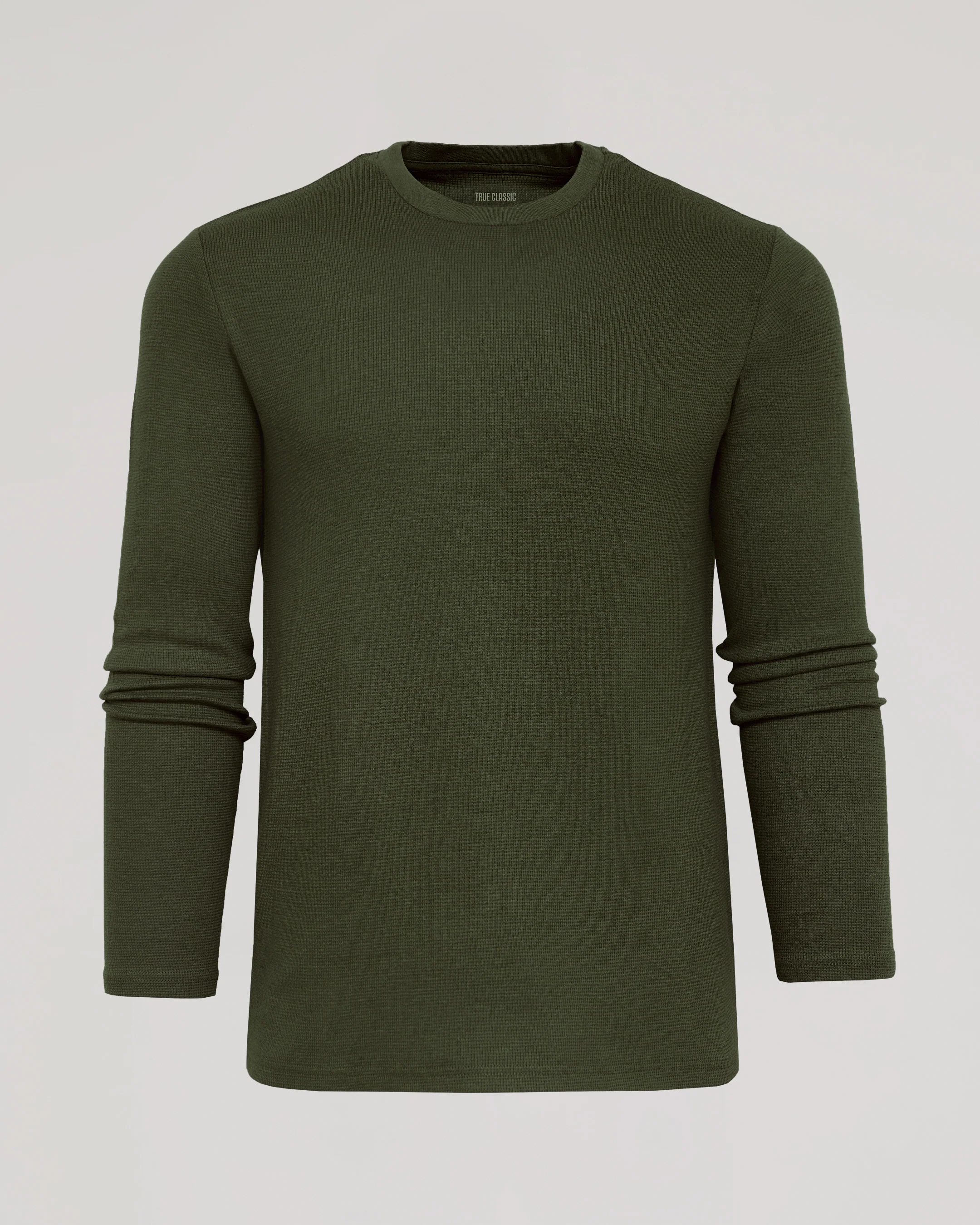 Kelp Waffle Long Sleeve Crew Neck - Image 2