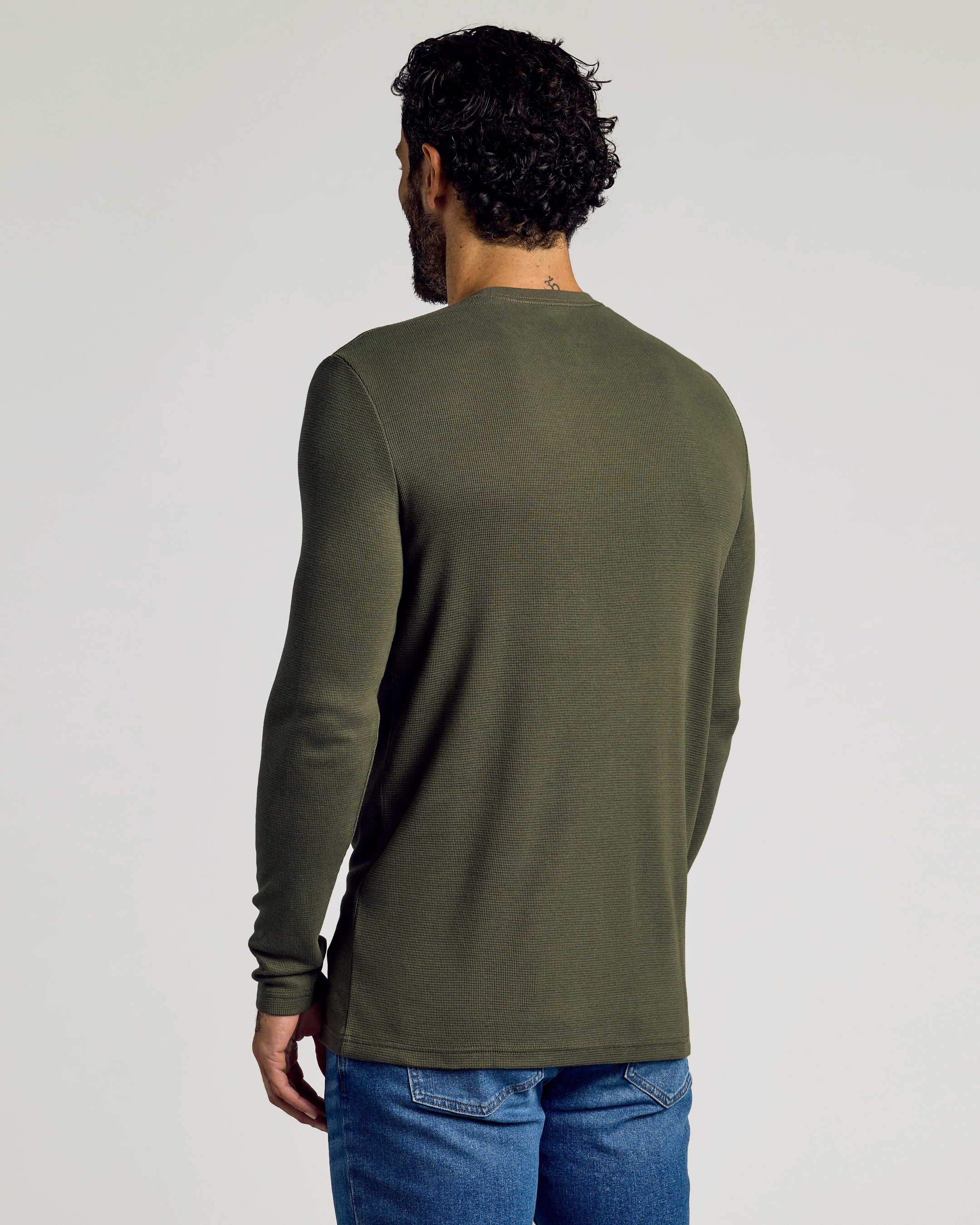 Kelp Waffle Long Sleeve Crew Neck - Image 4