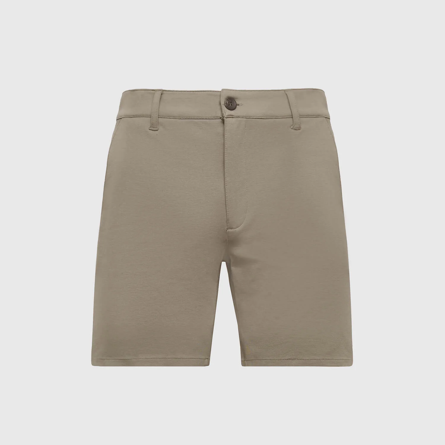 7" Khaki Comfort Knit Chino Shorts - Image 2