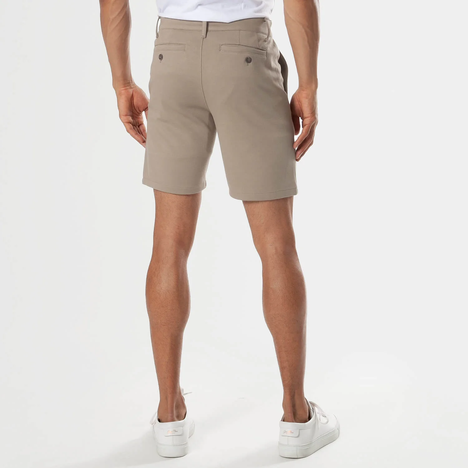 7" Khaki Comfort Knit Chino Shorts - Image 3