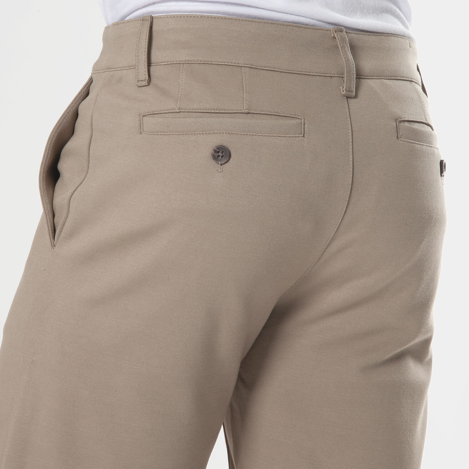 7" Khaki Comfort Knit Chino Shorts - Image 6