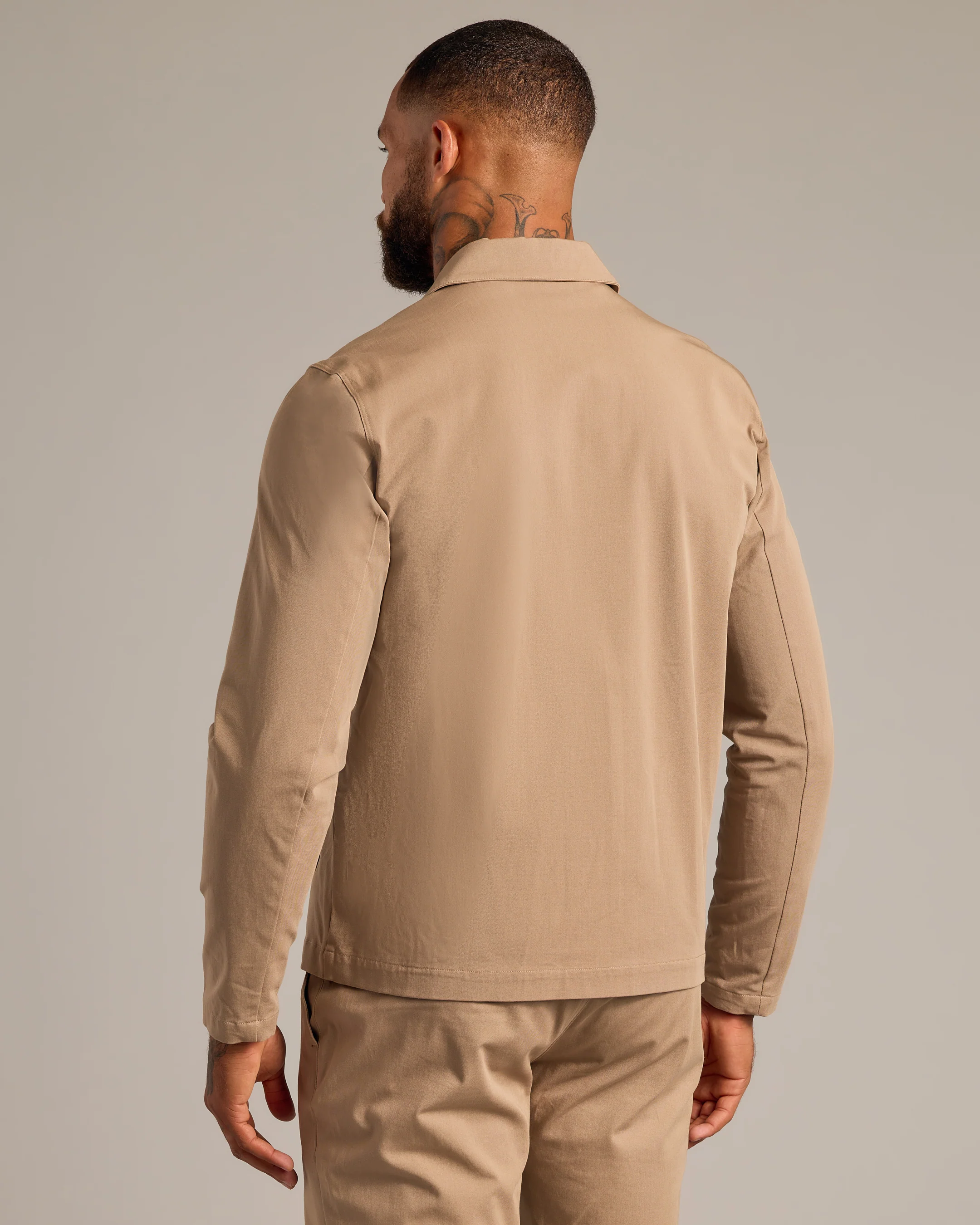 Khaki Coaches Jacket - Image 3