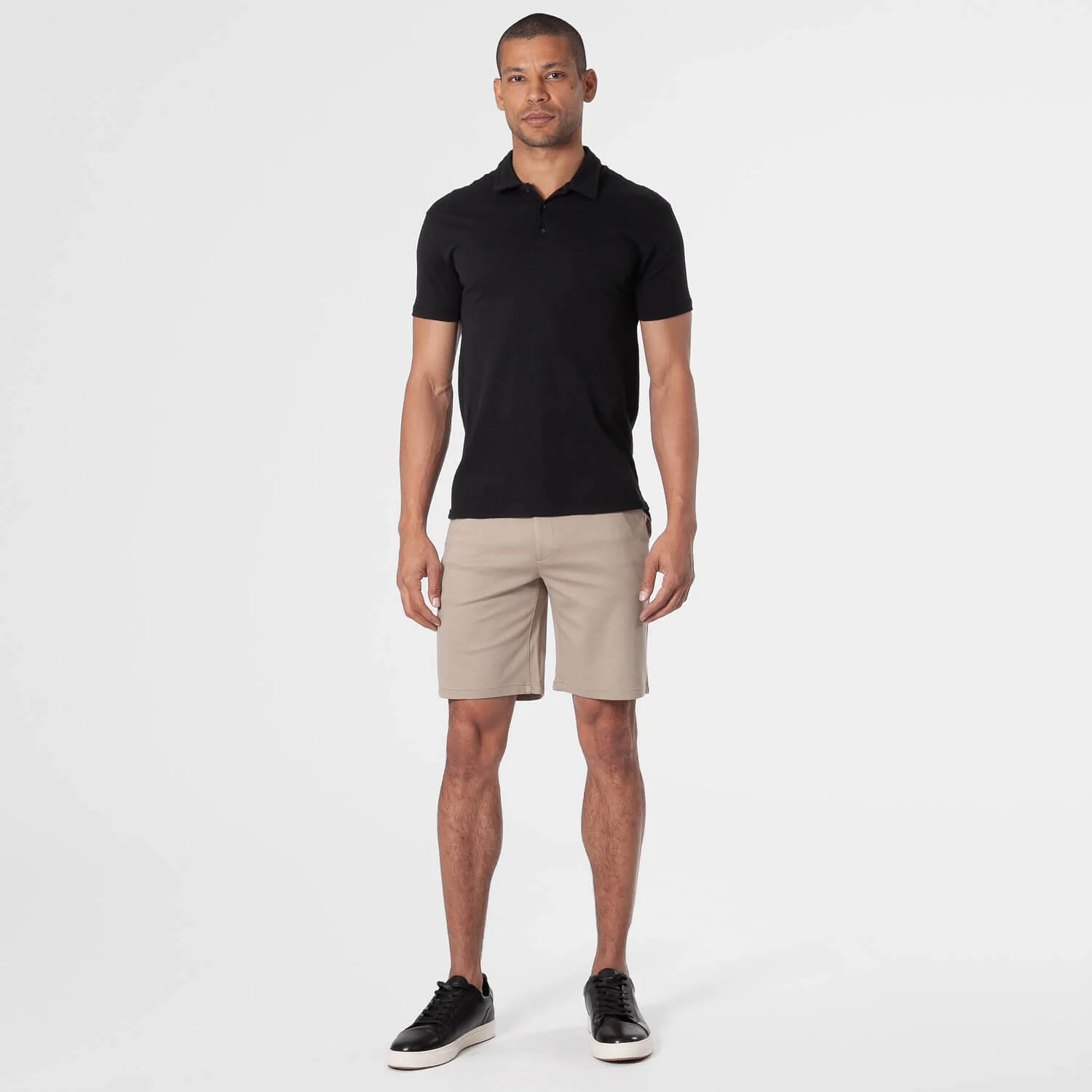 9" Khaki Comfort Knit Chino Shorts - Image 5