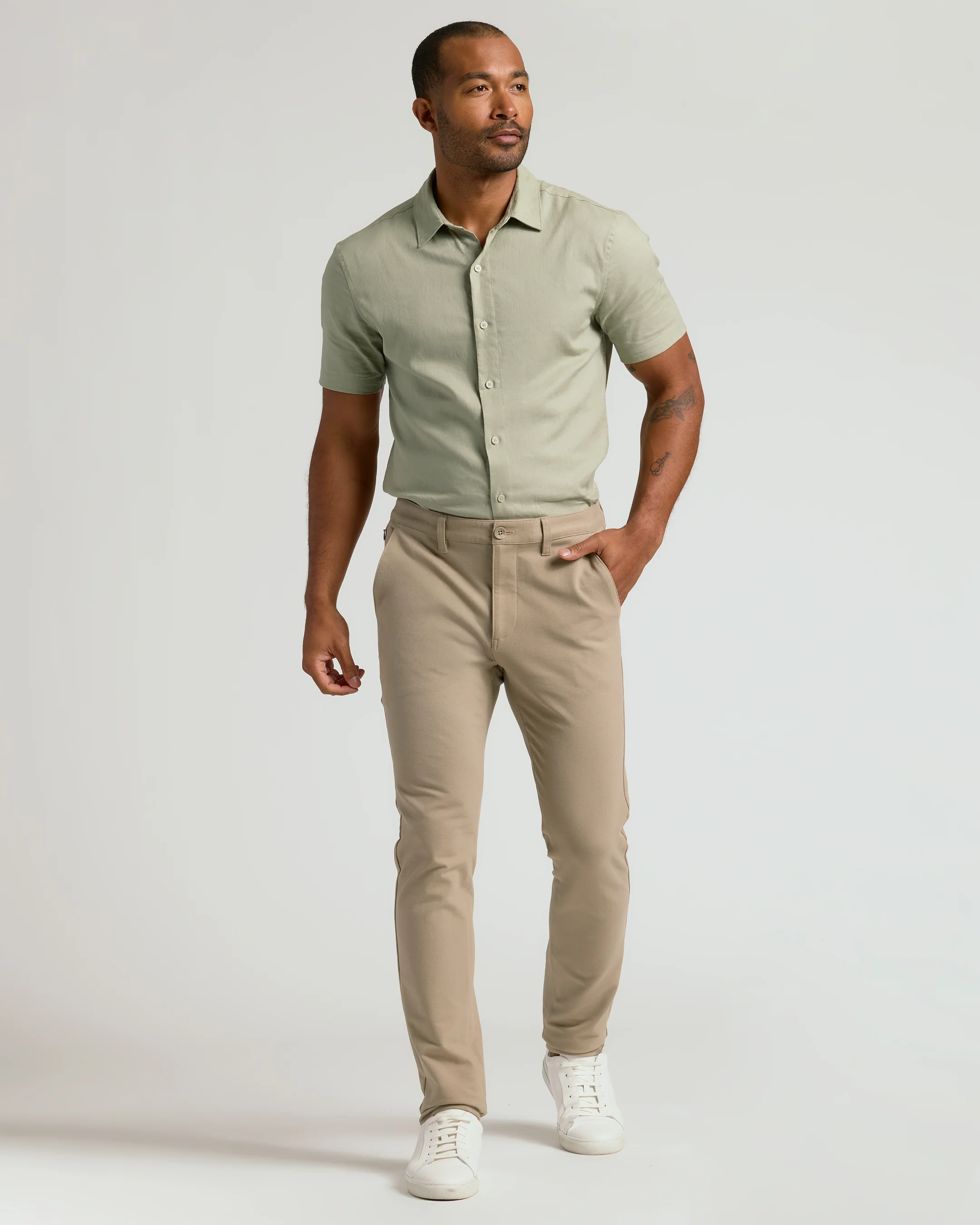 Khaki Slim Chino Pants 2.0 - Image 6