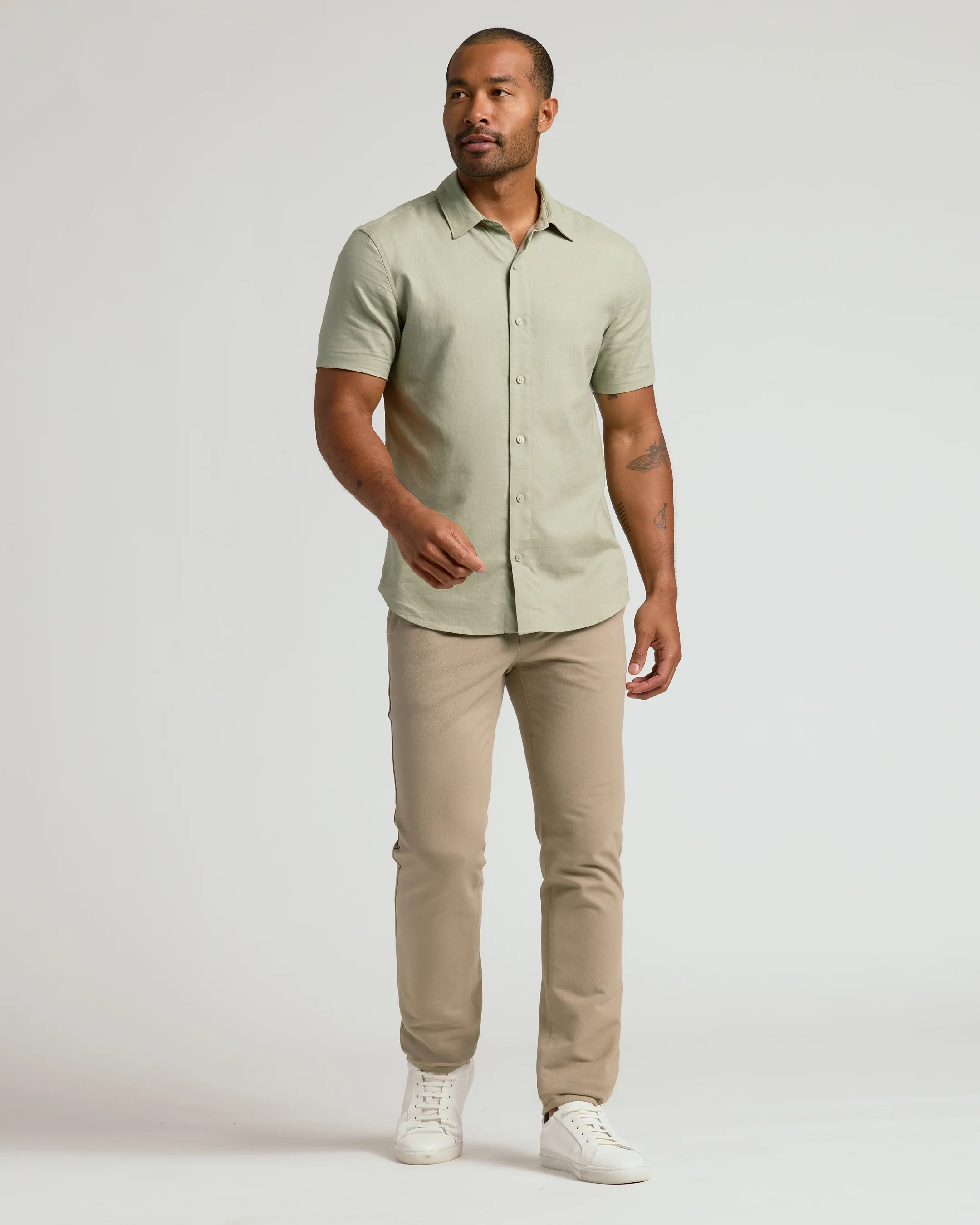 Khaki Straight Chino Pants 2.0 - Image 4