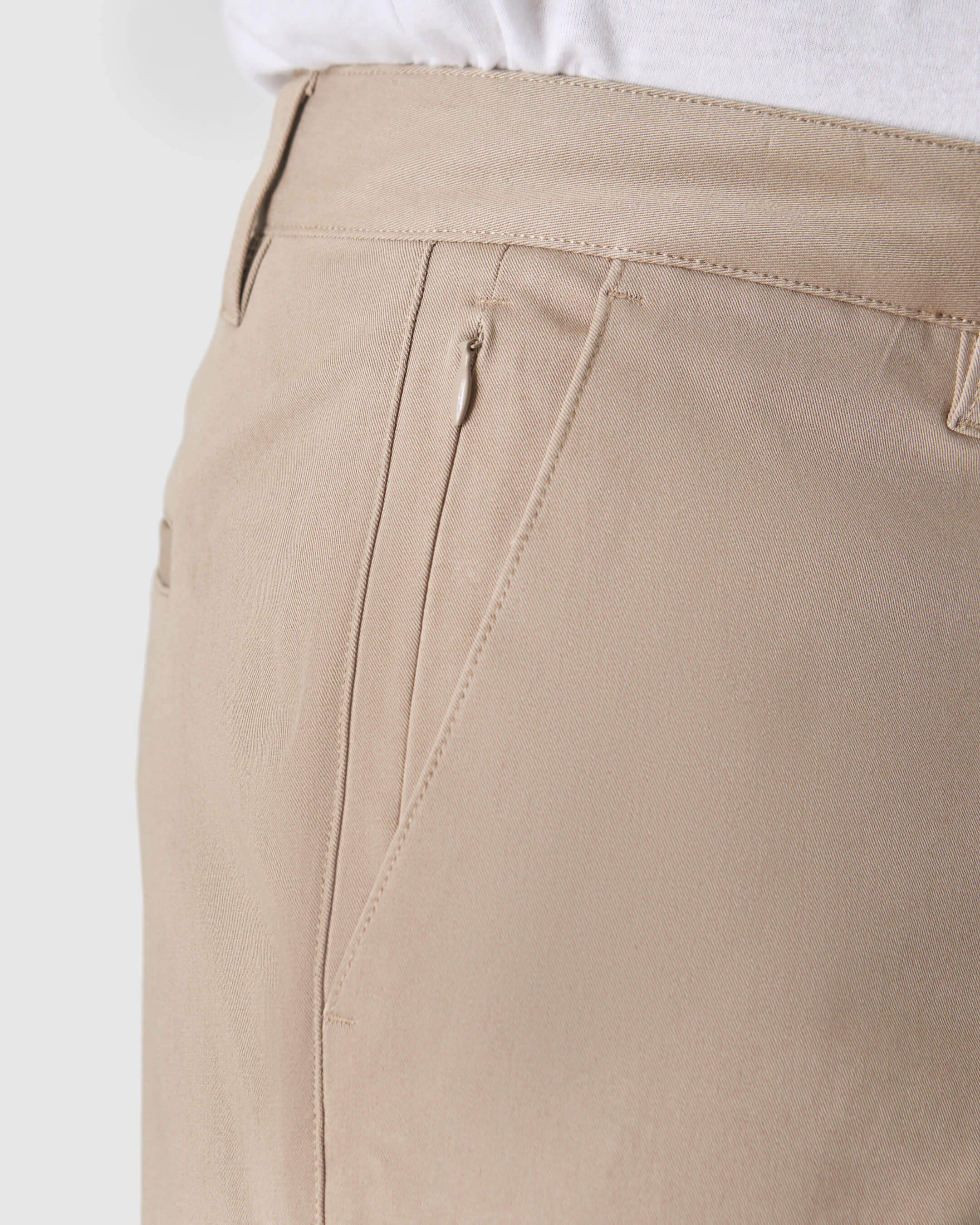 Khaki Straight Twill Chino Pant - Image 4
