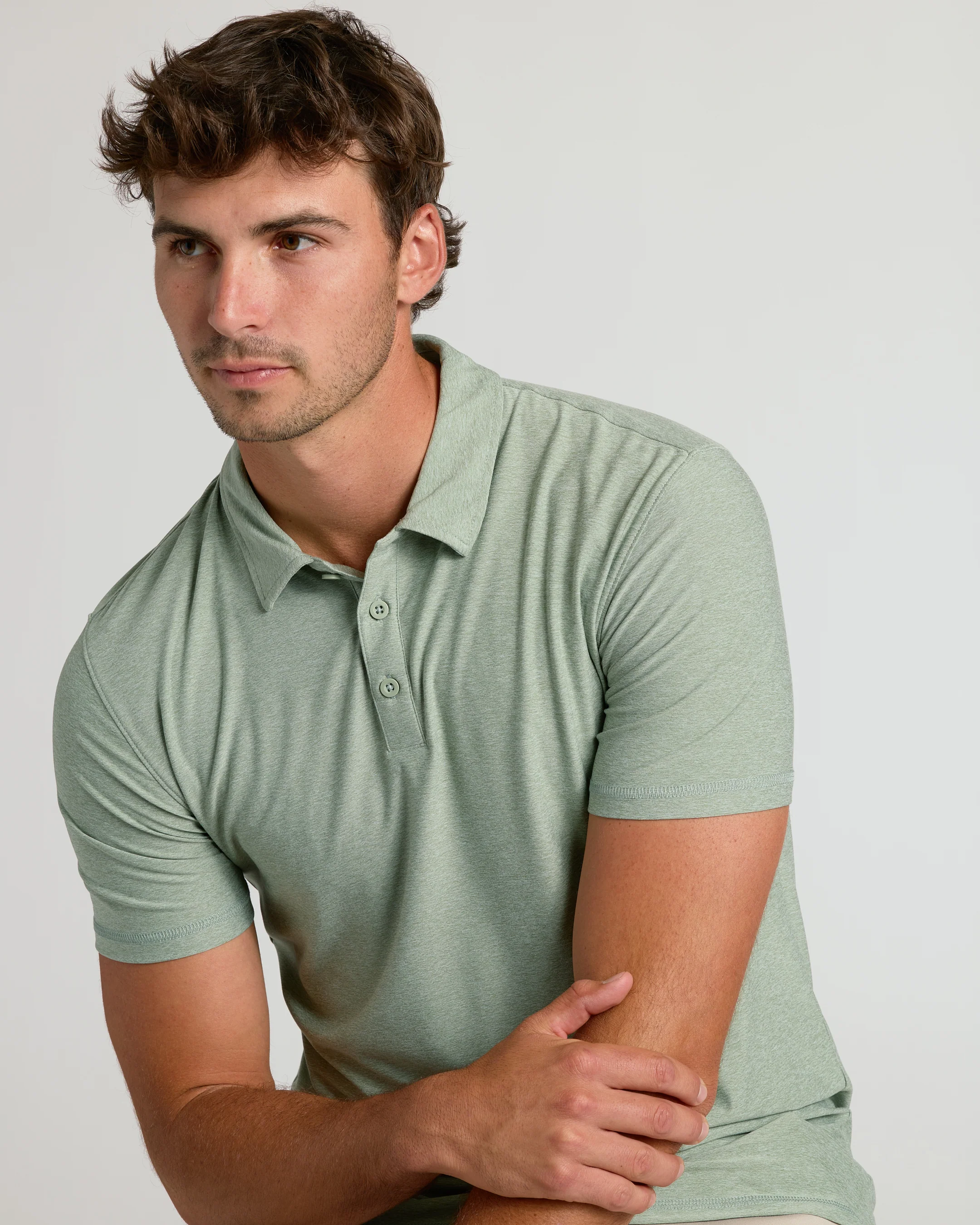 Lichen Short Sleeve Tall Active Polo - Image 4