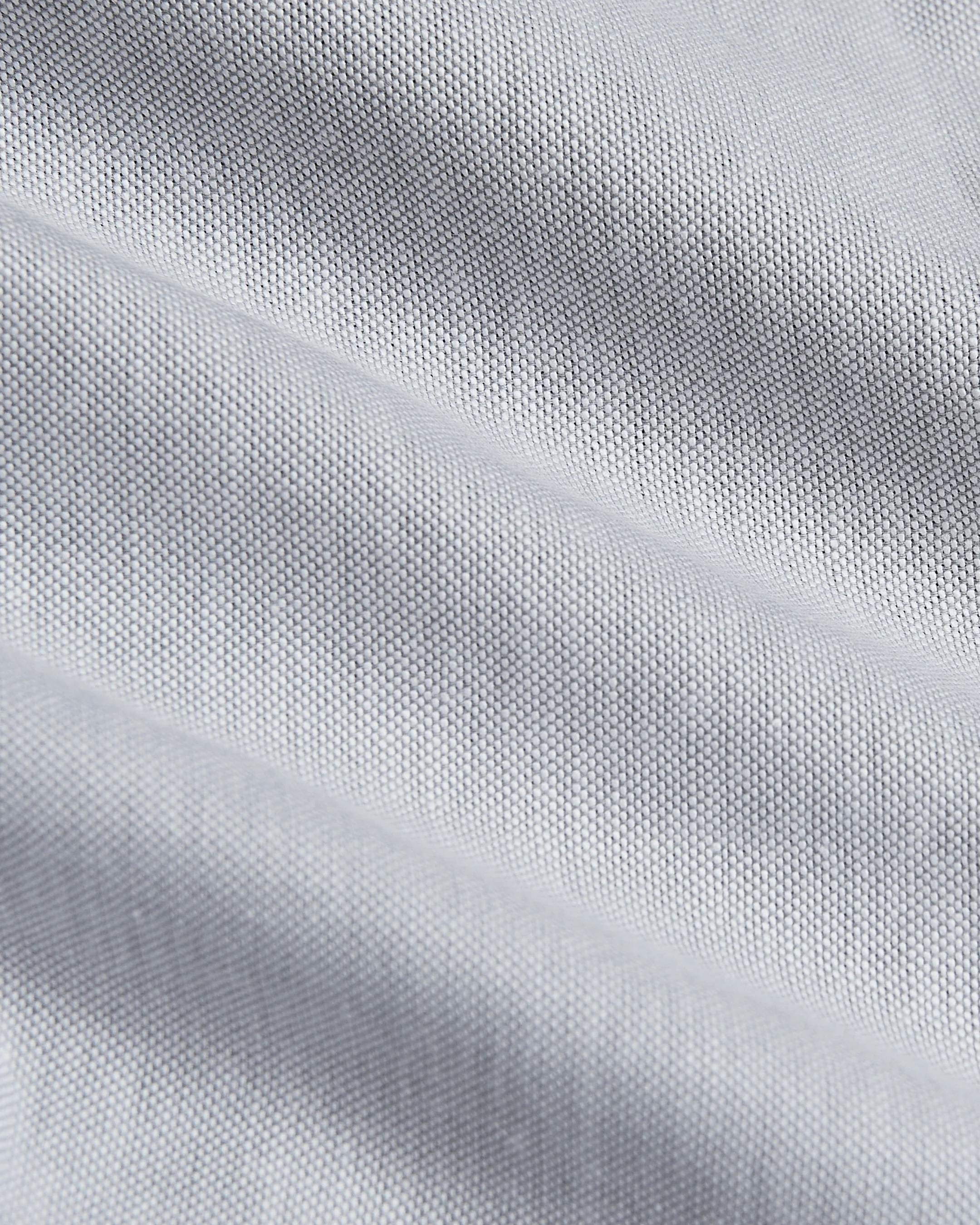 Light Gray Stretch Oxford Long Sleeve Button Up Shirt - Image 9
