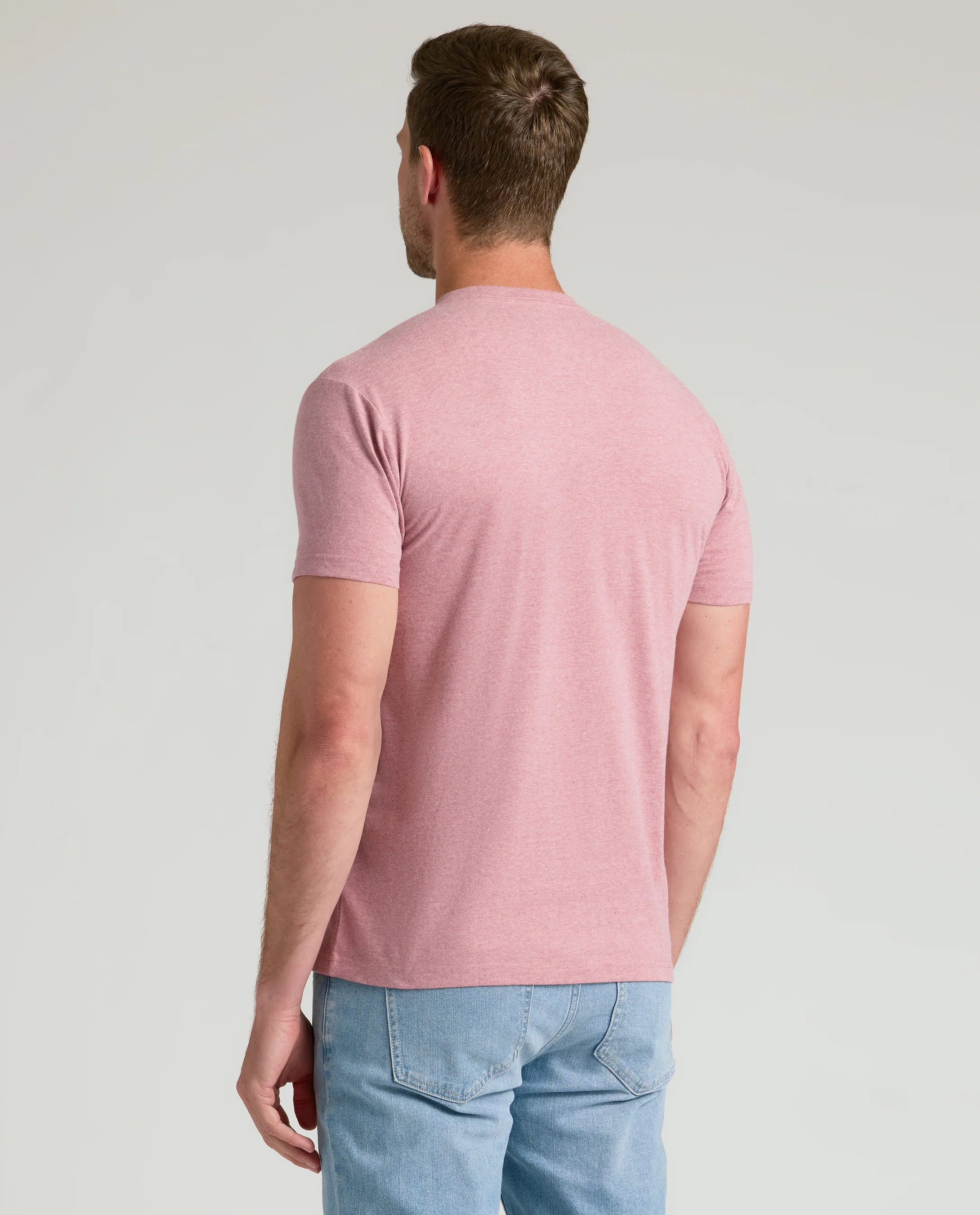 Light Heather Boysenberry Classic Crew Neck - Image 3