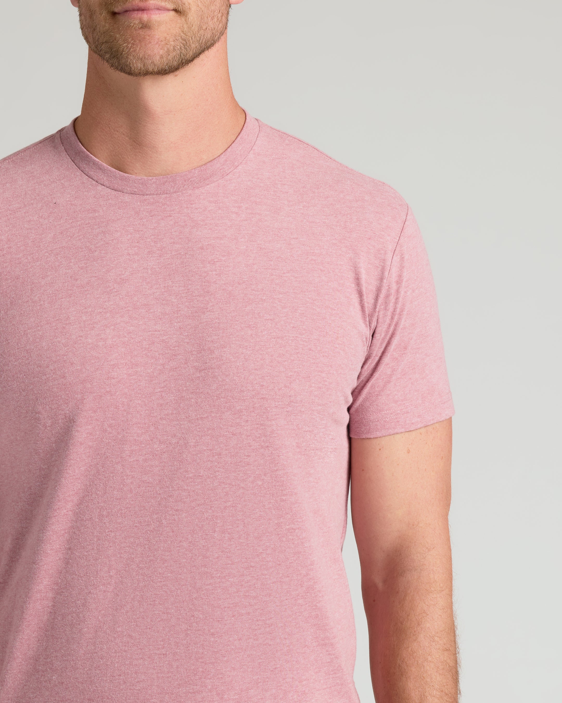 Light Heather Boysenberry Classic Crew Neck - Image 5