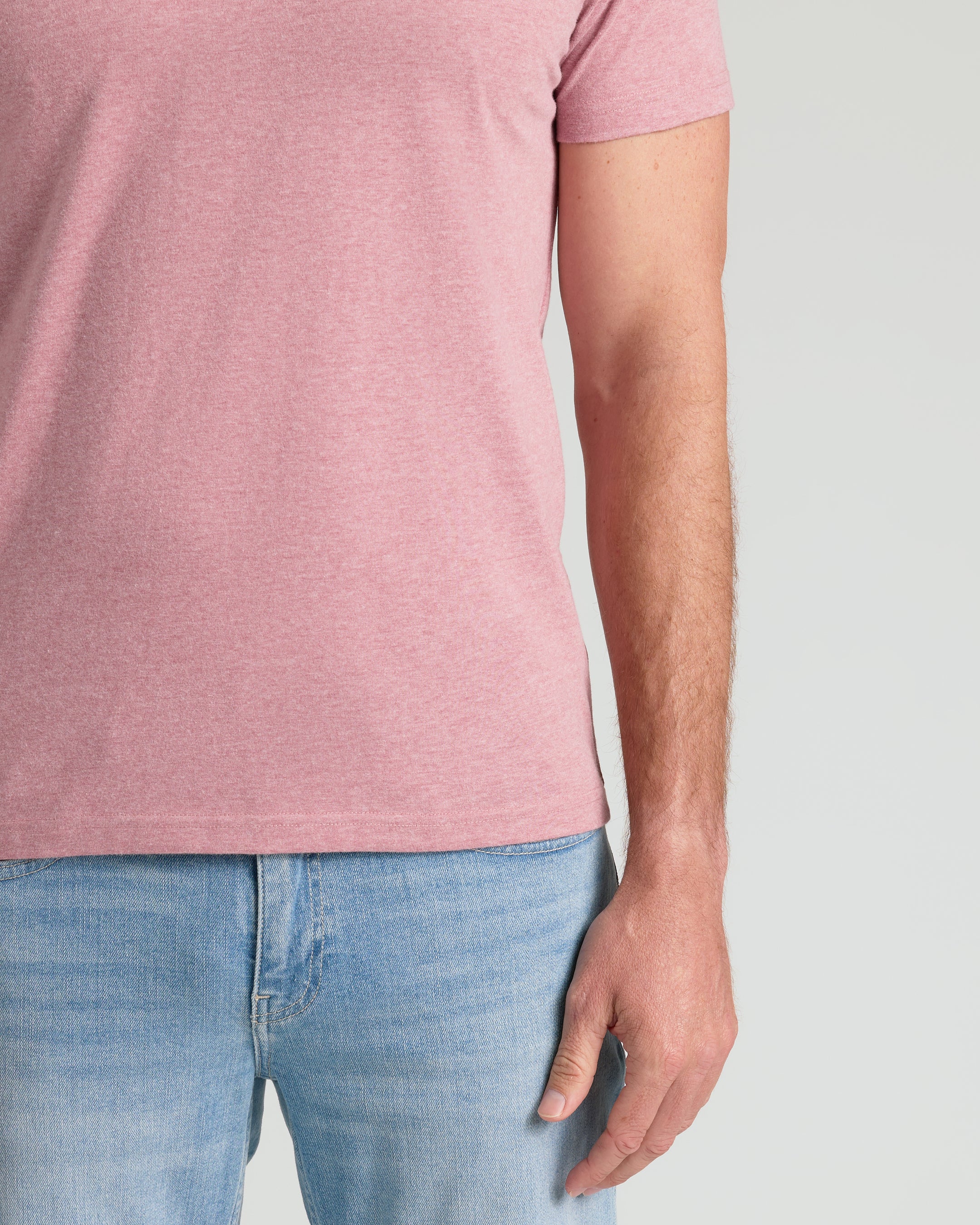 Light Heather Boysenberry Classic Crew Neck - Image 6