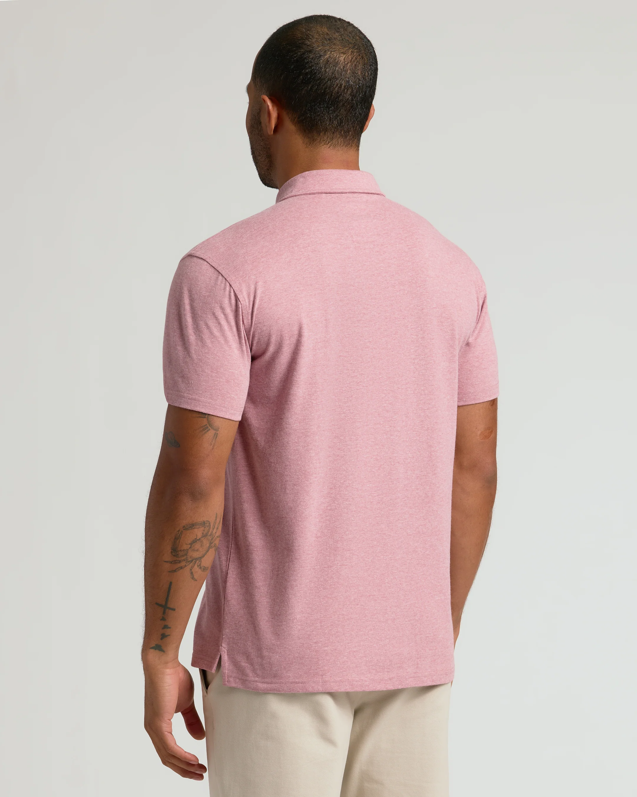 Light Heather Boysenberry Classic Polo - Image 3