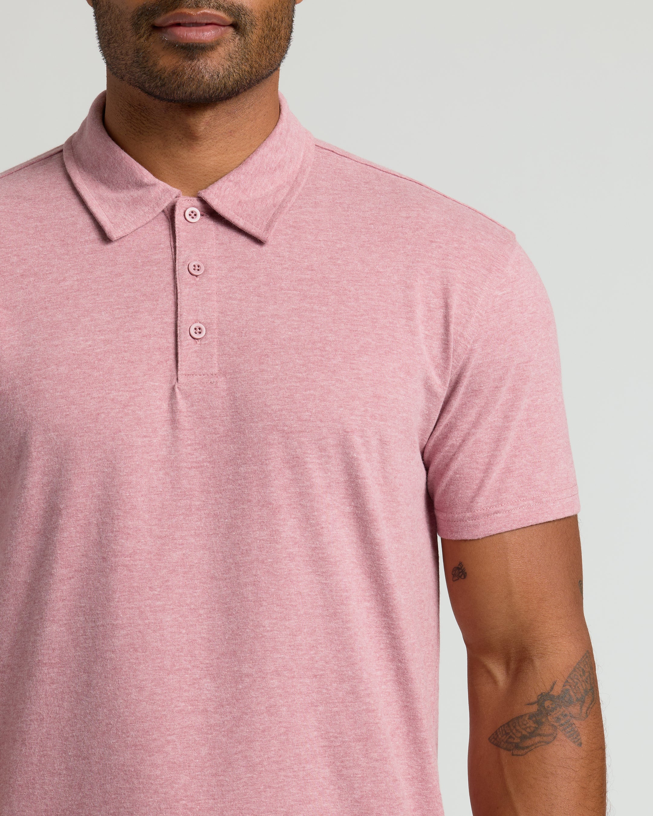 Light Heather Boysenberry Classic Polo - Image 5