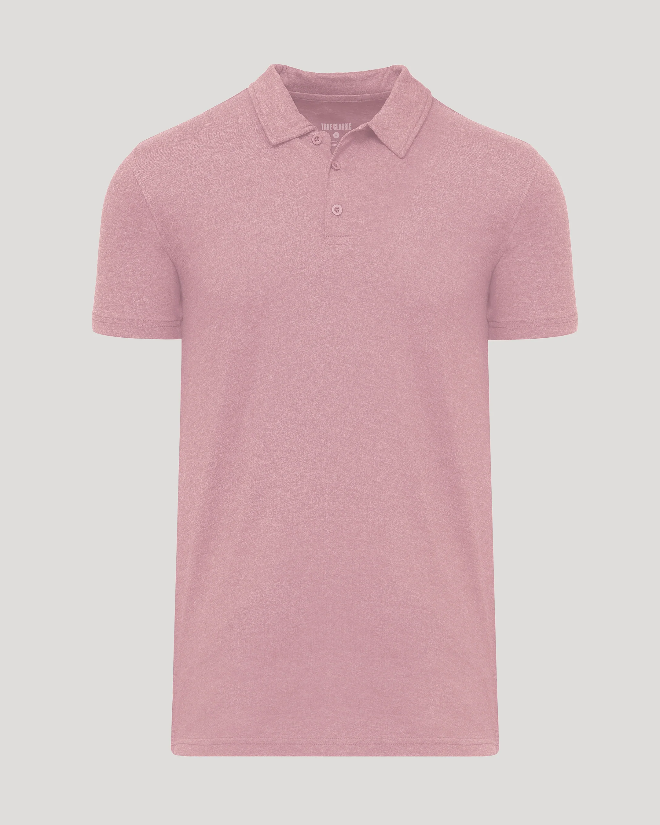 Light Heather Boysenberry Short Sleeve Tall Polo - Image 2