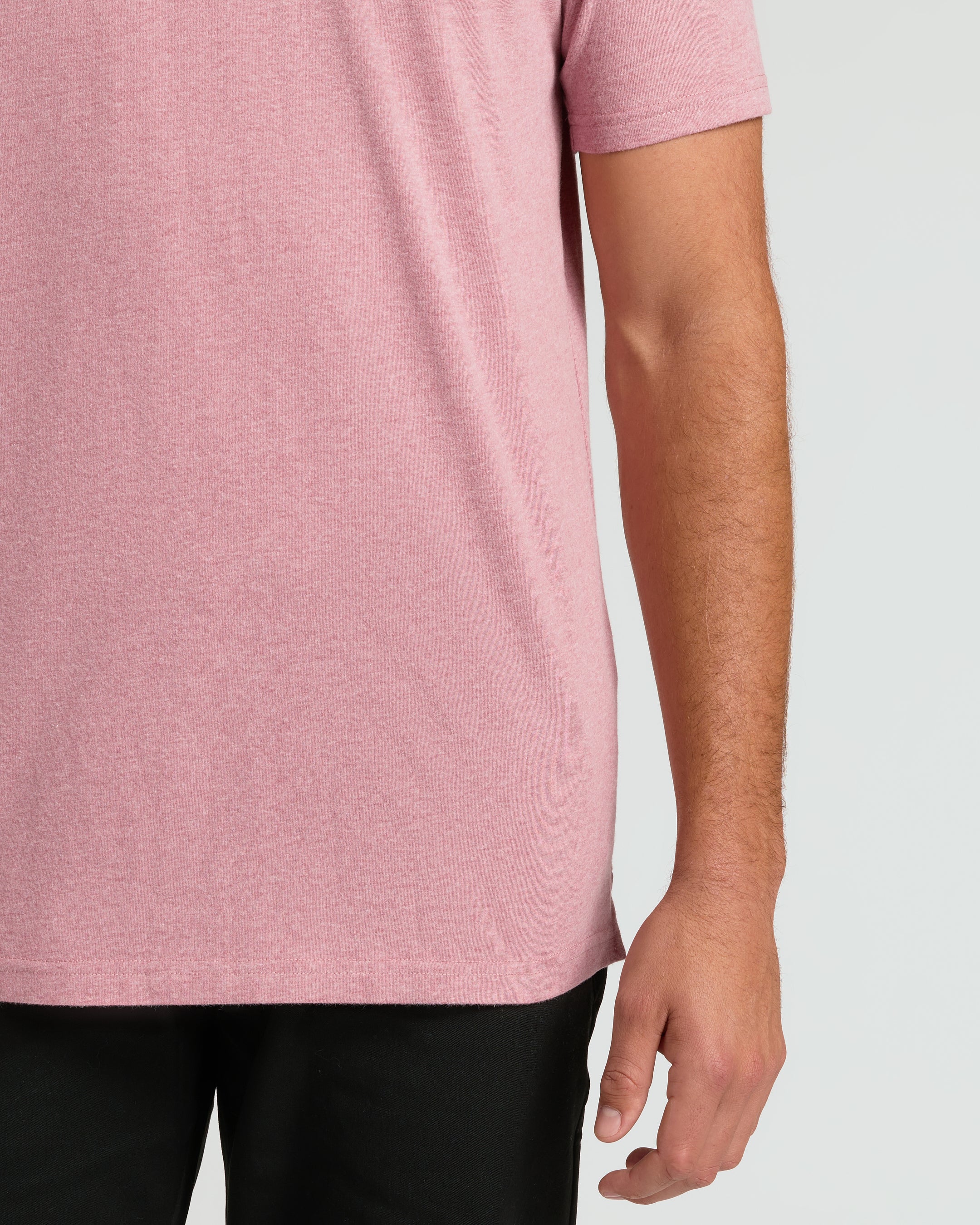 Light Heather Boysenberry Short Sleeve Tall Polo - Image 6