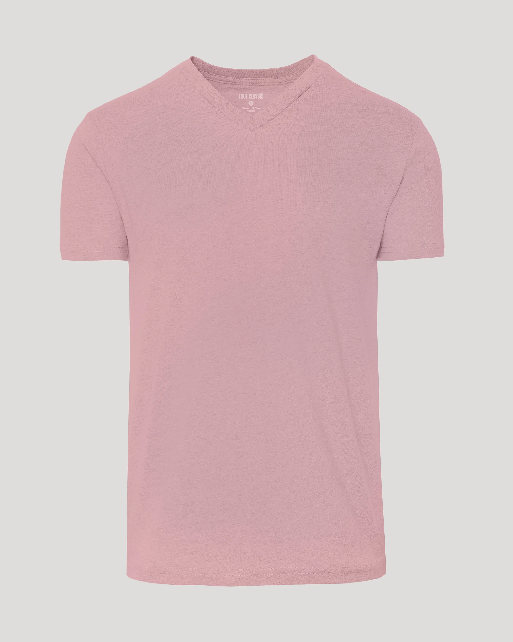 Light Heather Boysenberry Classic V-Neck - Image 2