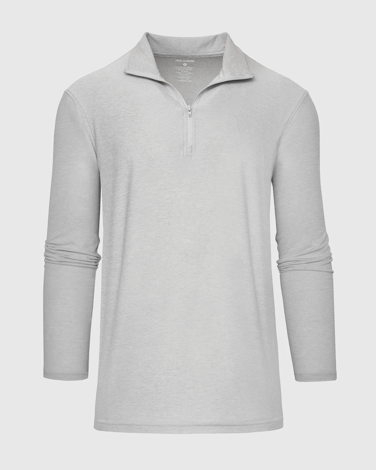 Light Heather Gray Active Quarter Zip Shirt - Image 2