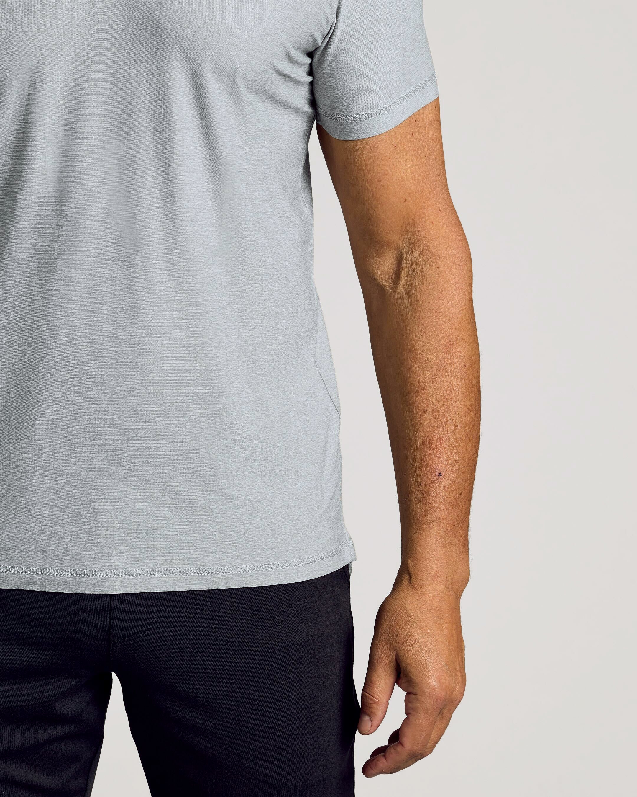 Light Heather Gray Active Polo 2.0 - Image 5