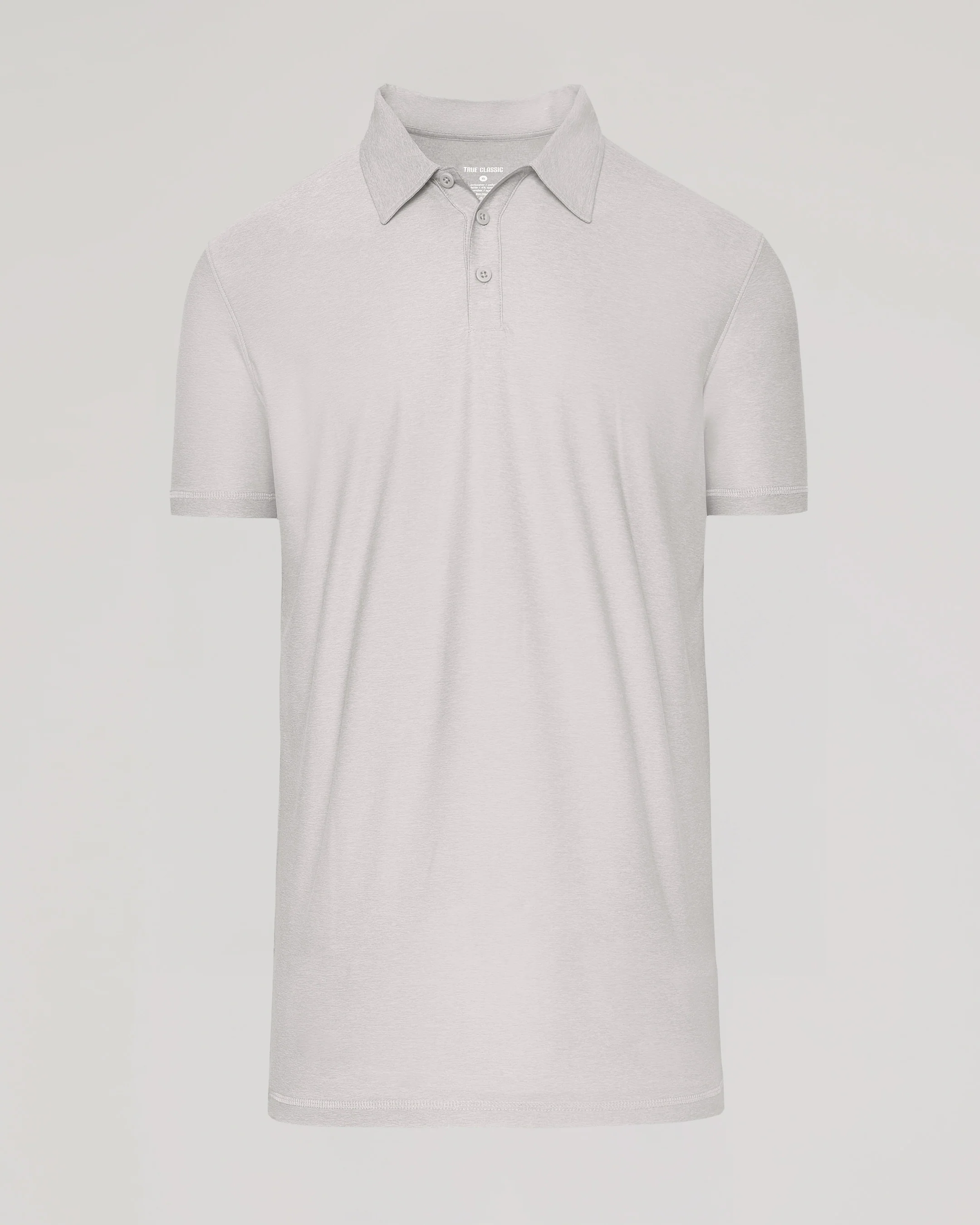 Light Heather Gray Short Sleeve Tall Active Polo - Image 2