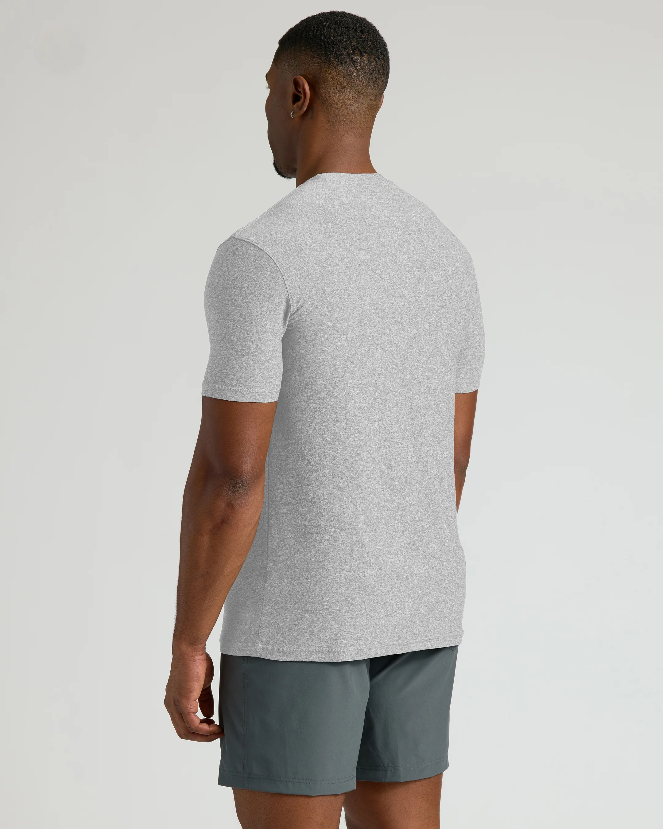 Light Heather Gray Tall Active Crew Neck 2.0 - Image 3