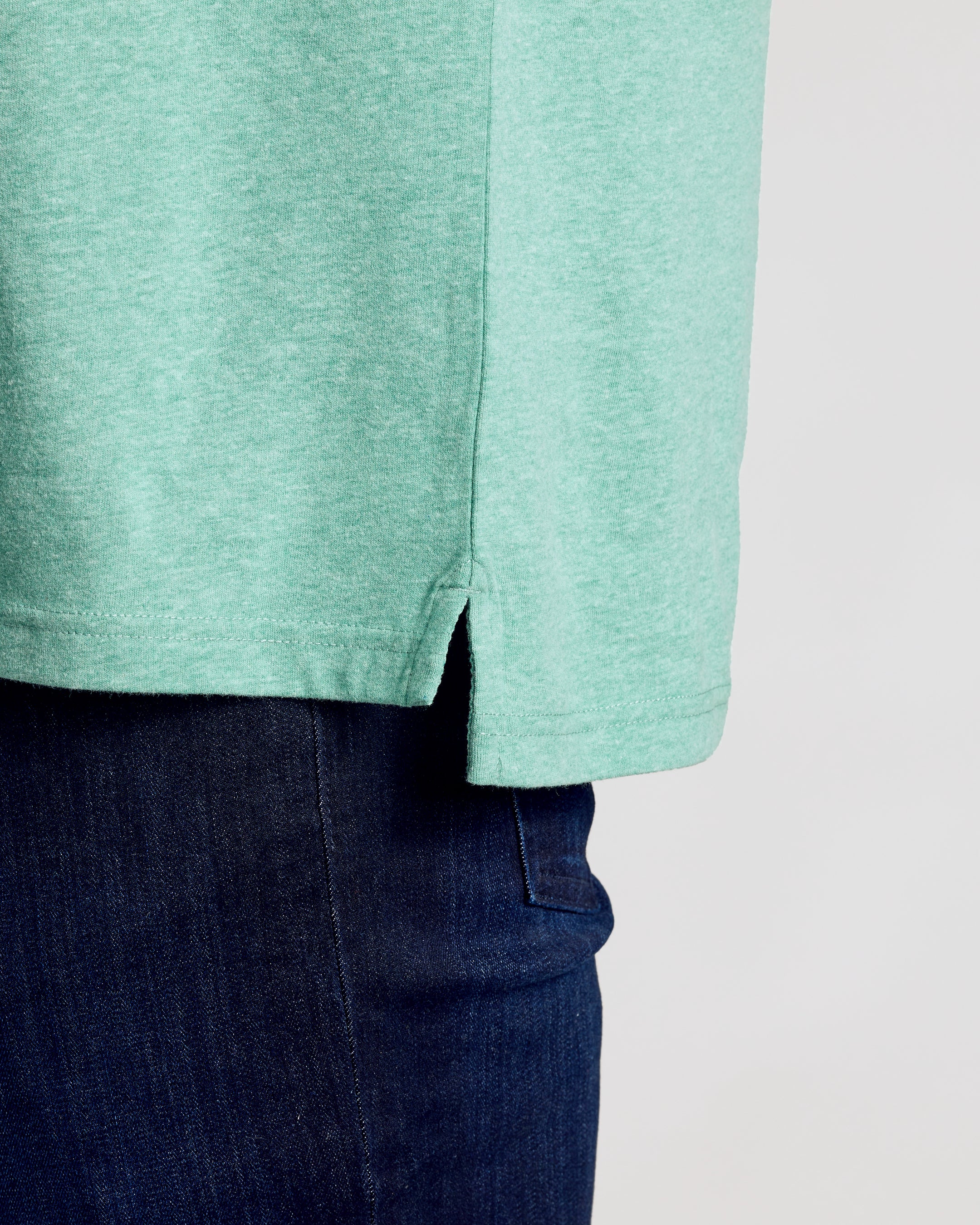 Light Heather Greenery Classic Polo - Image 8