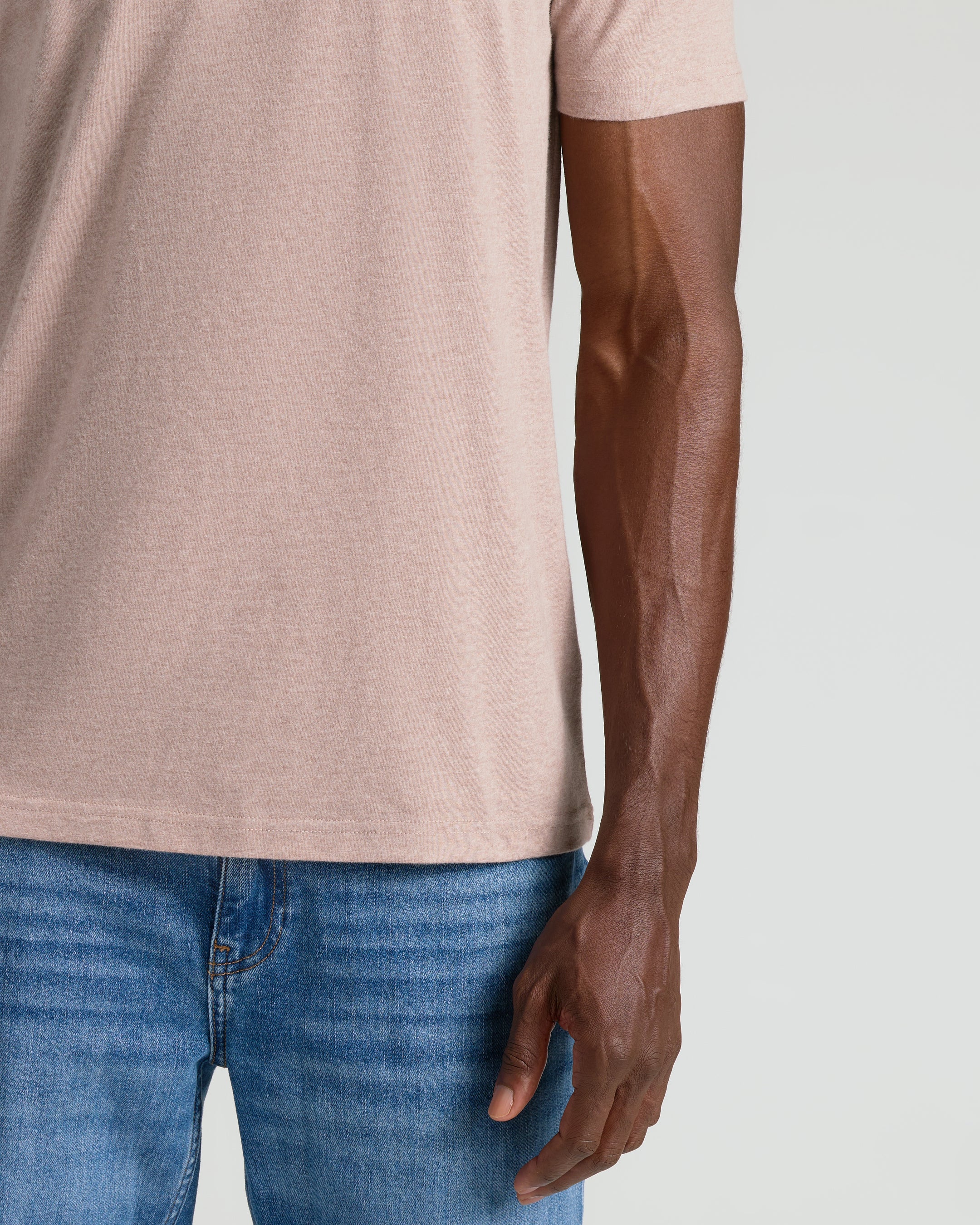 Light Heather Slate Mauve Classic Crew Neck - Image 6