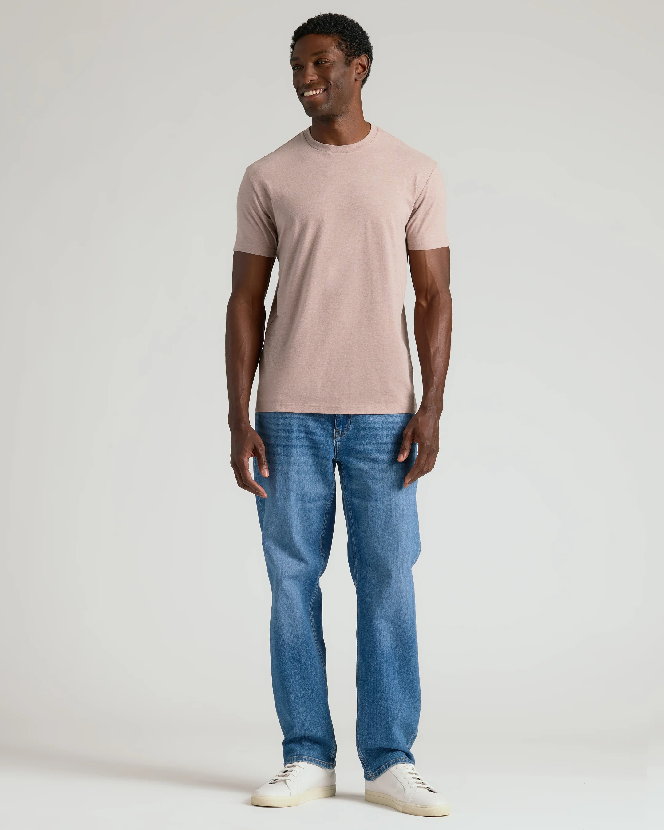 Light Heather Slate Mauve Classic Crew Neck - Image 7