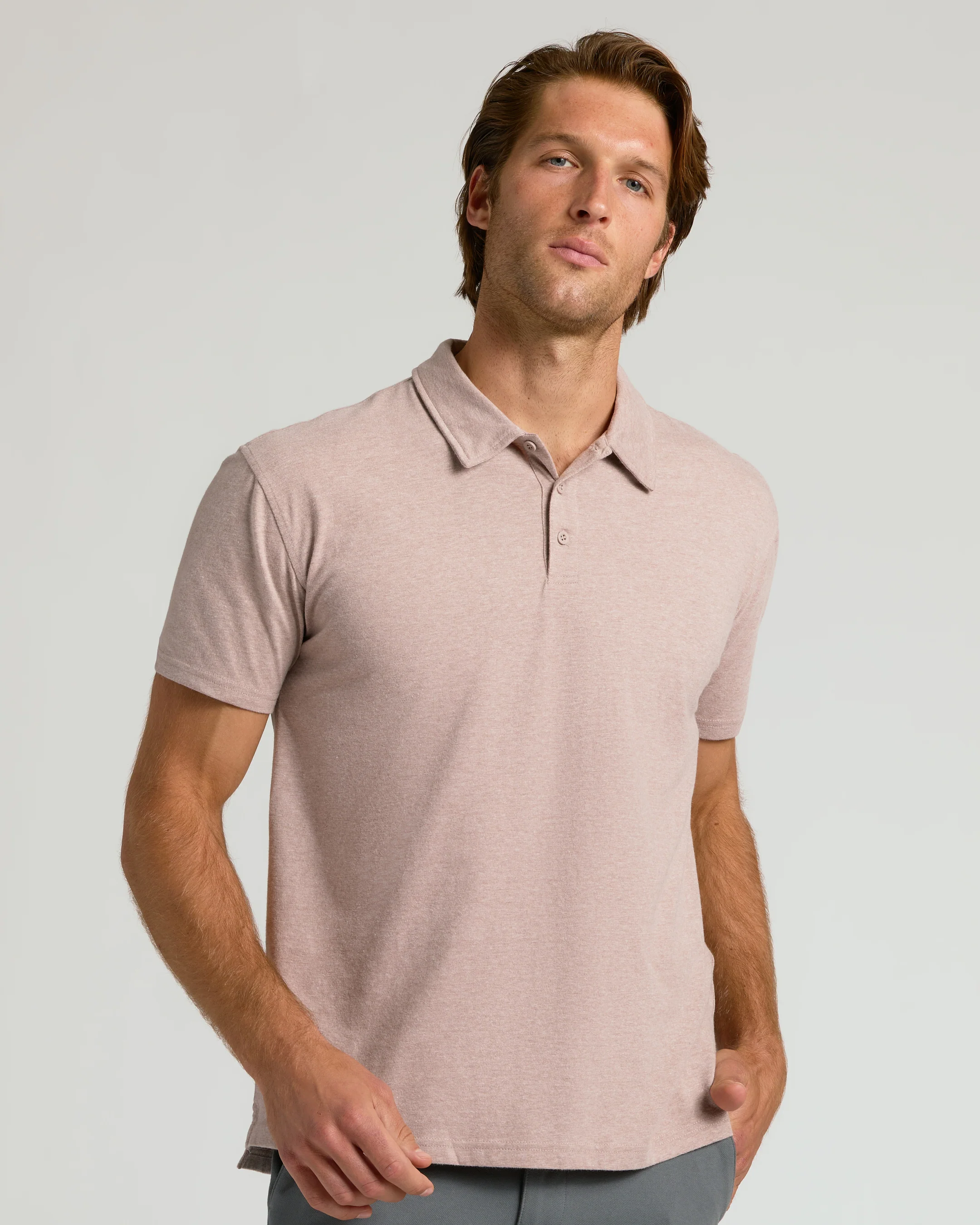 Light Heather Slate Mauve Classic Polo - Image 4
