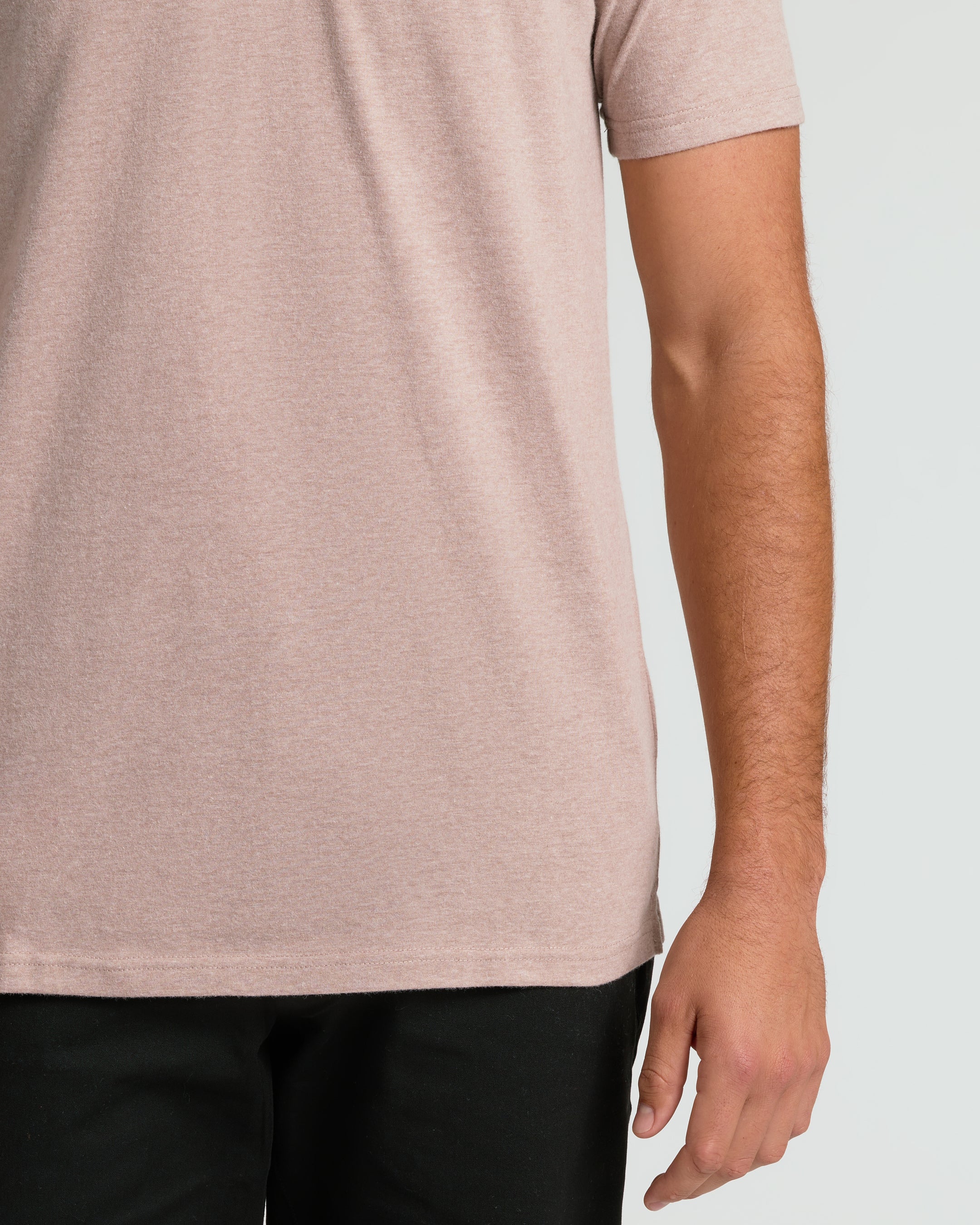 Light Heather Slate Mauve Short Sleeve Tall Polo - Image 6