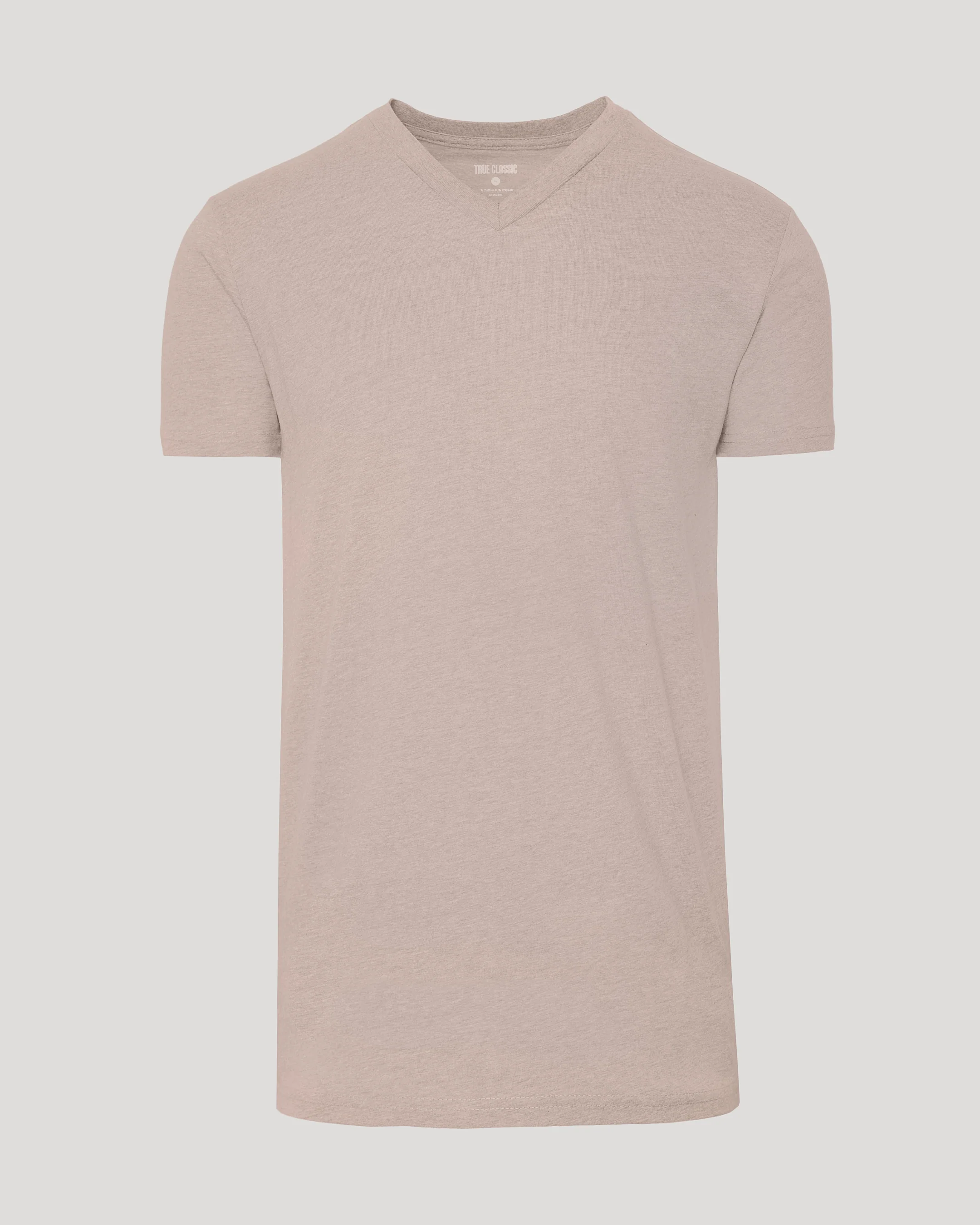 Light Heather Slate Mauve Tall Classic V-Neck - Image 2