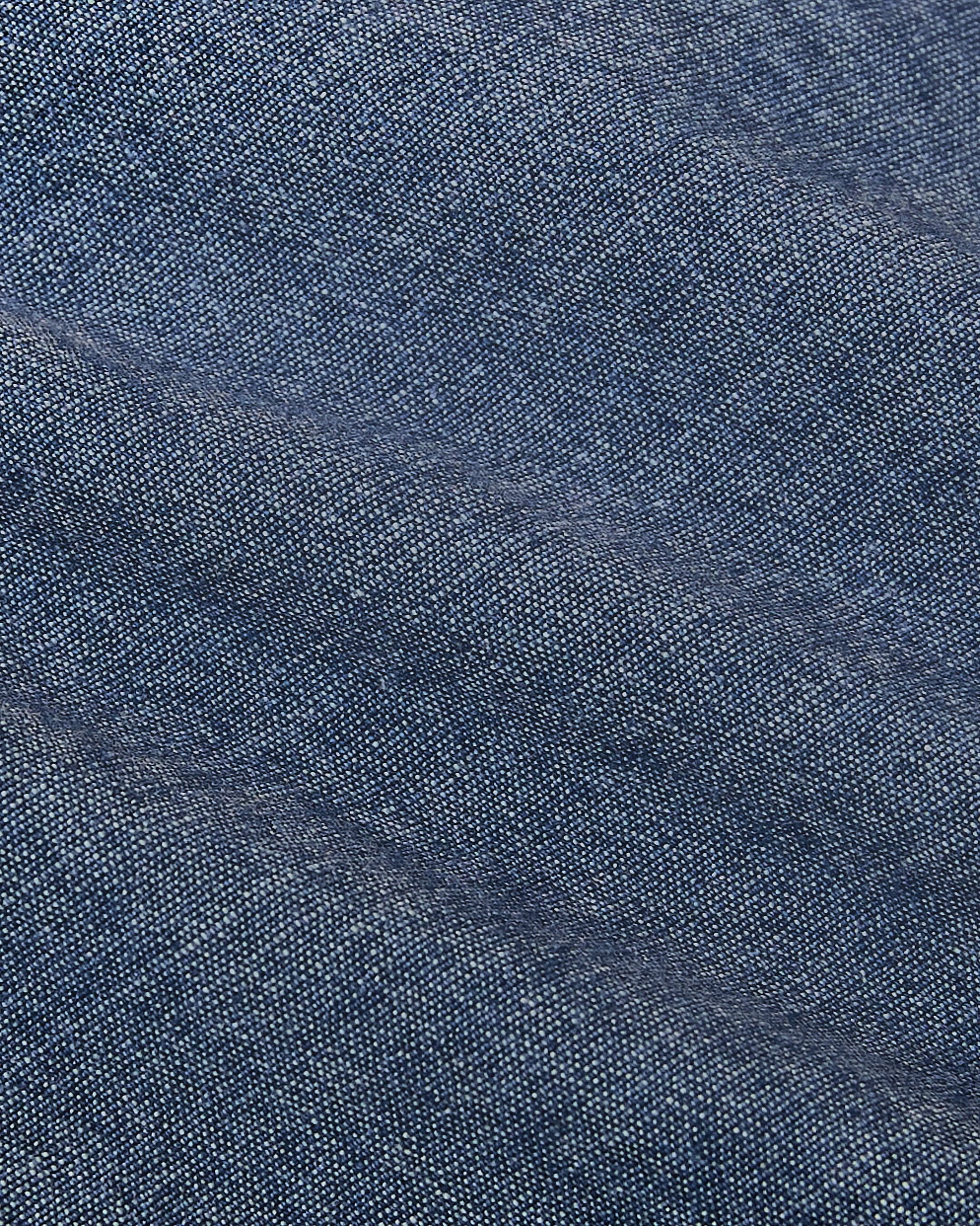 Light Indigo Wash Long Sleeve Chambray Shirt - Image 9