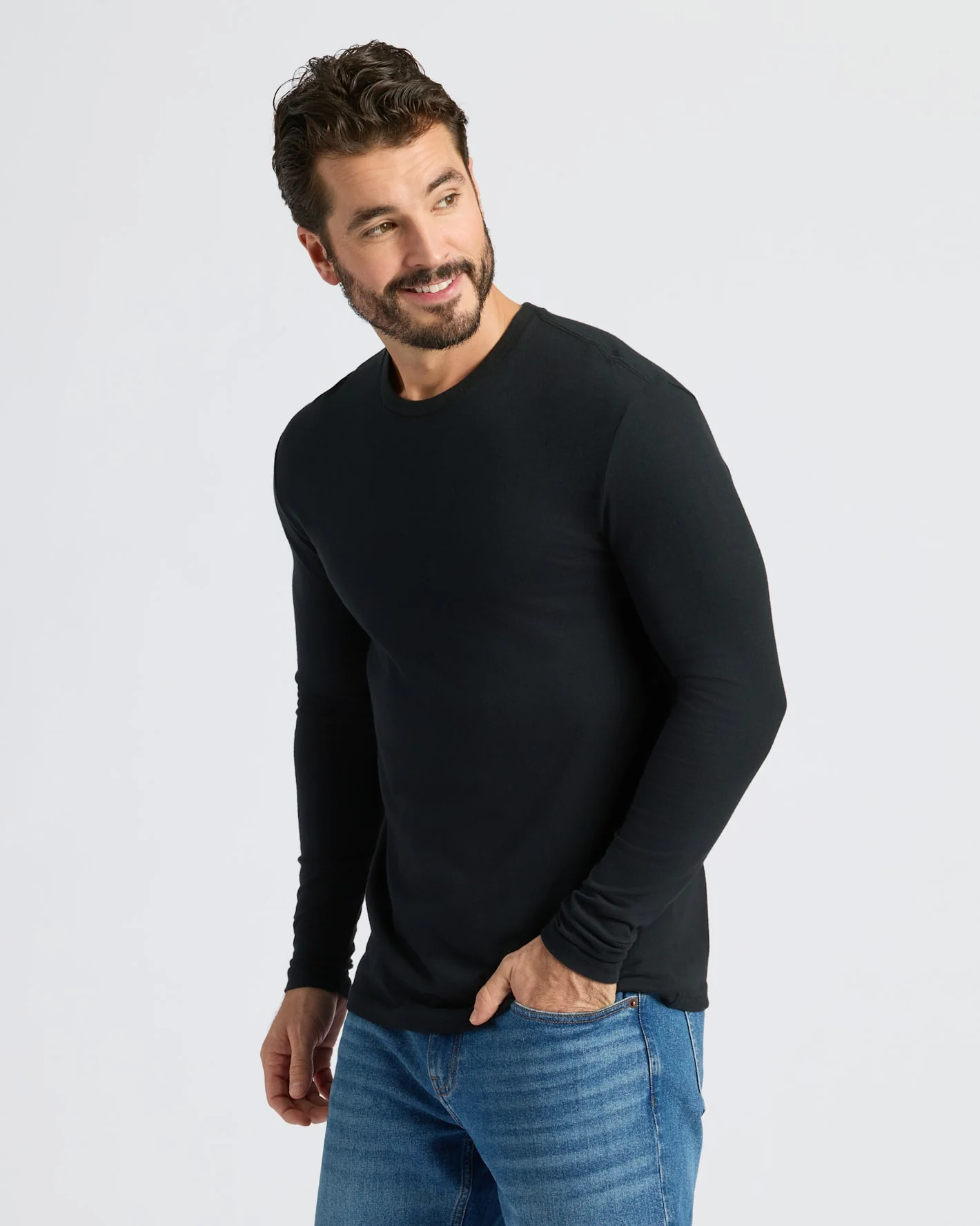 Core Long Sleeve Crew Neck T-Shirt 3-Pack - Image 2
